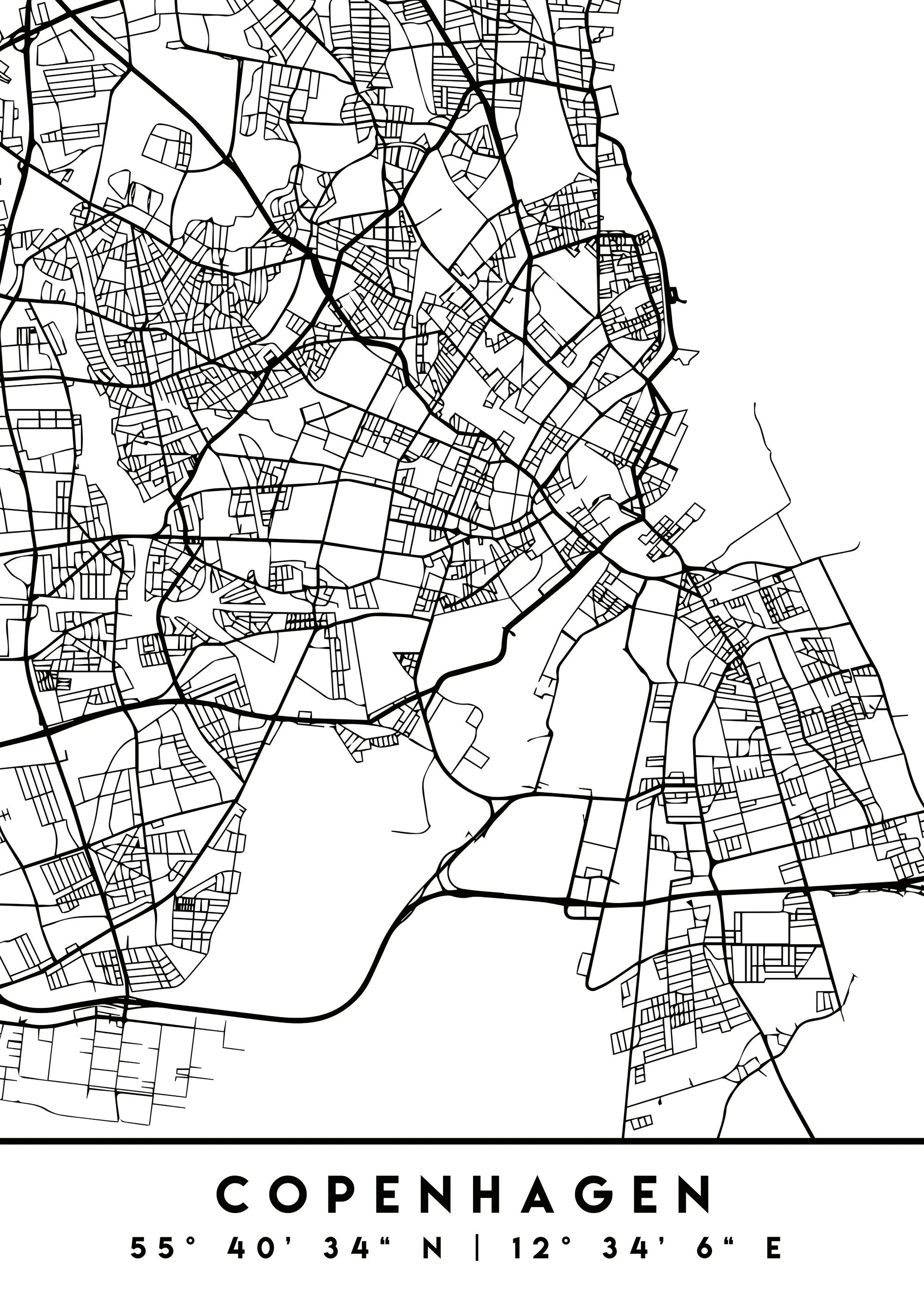 Emiliano Deificus - Copenhagen City Map Poster 0