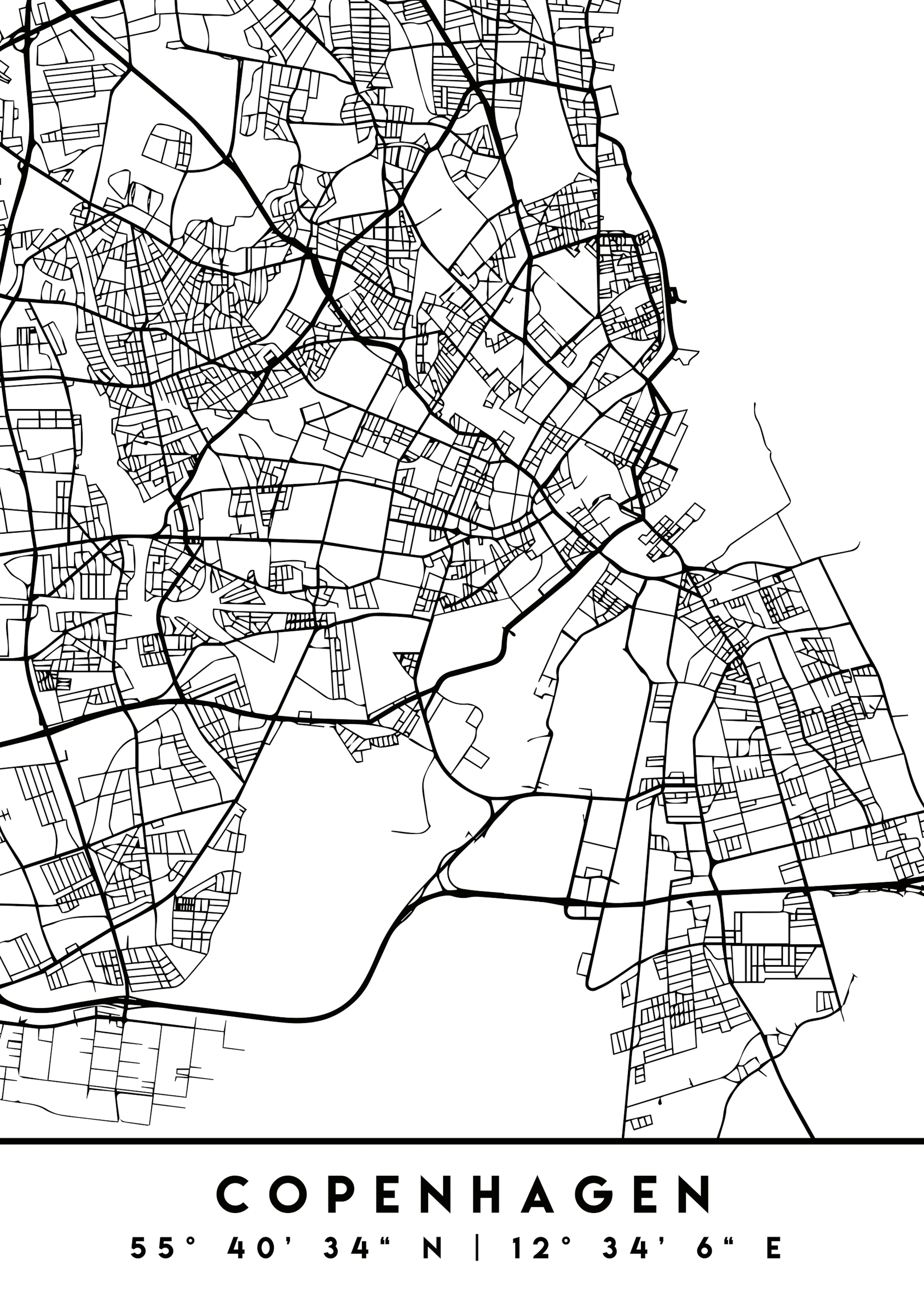 Emiliano Deificus - Copenhagen City Map Poster 0