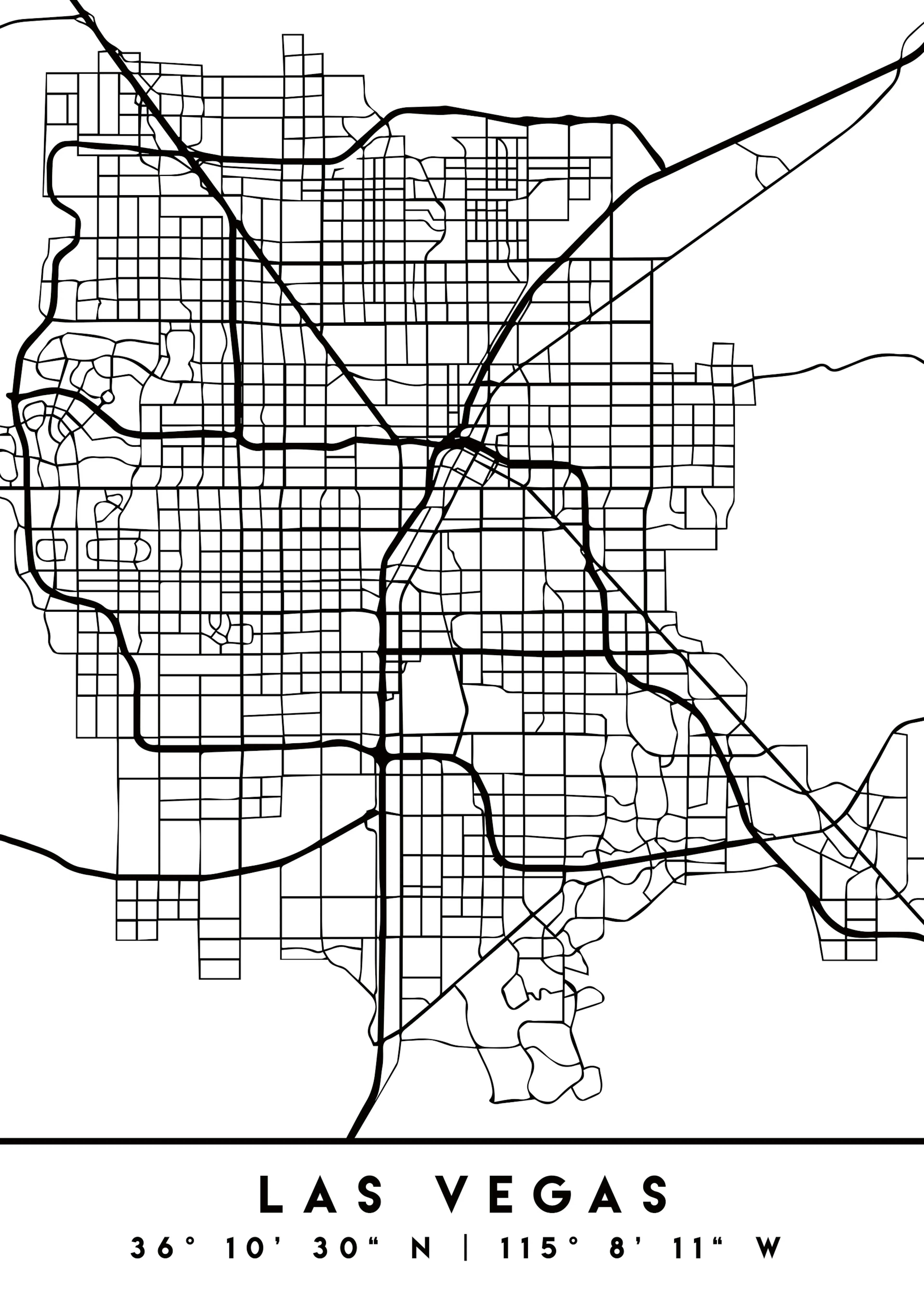 Emiliano Deificus - Las Vegas City Map Poster 0