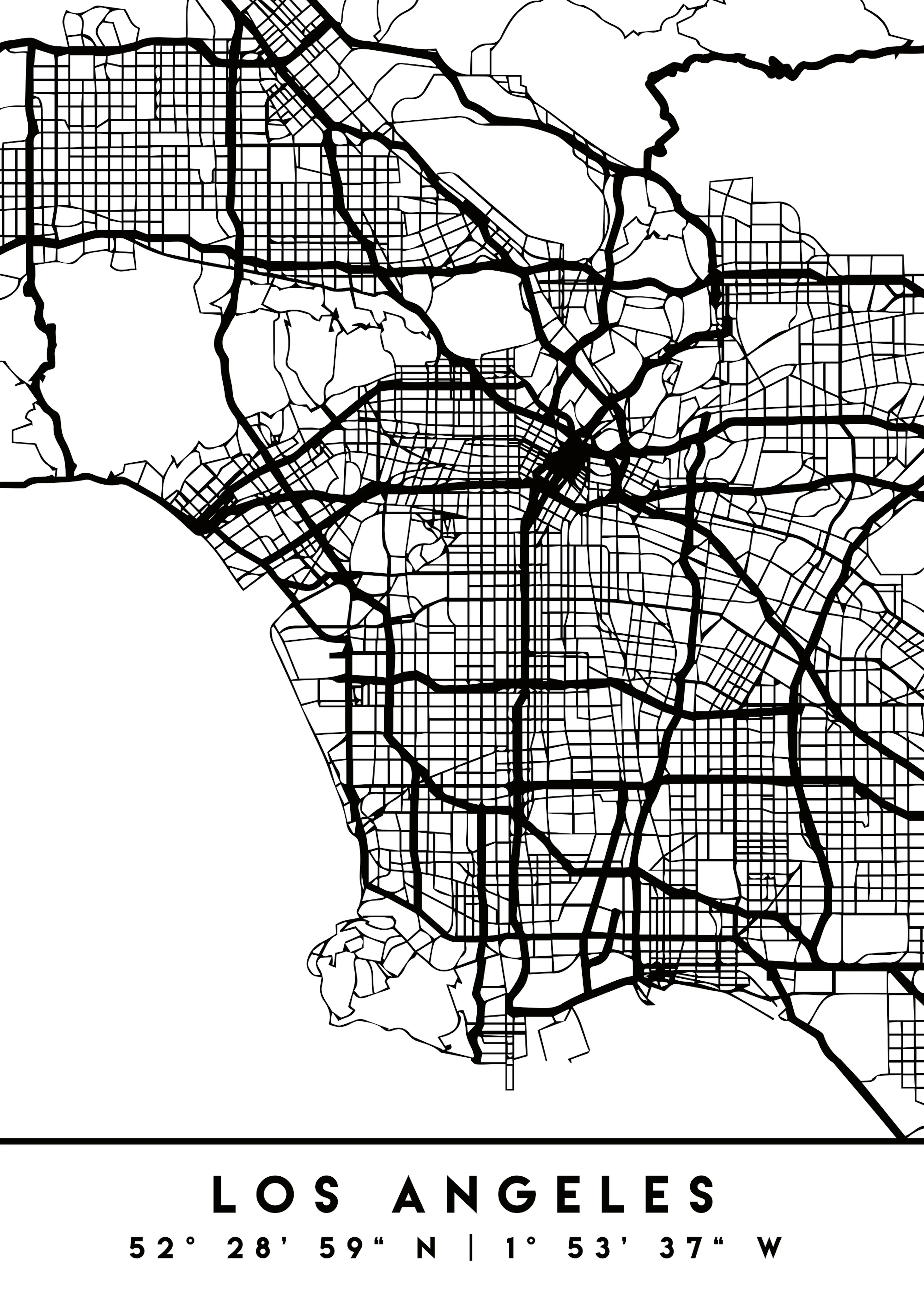 Emiliano Deificus - Los Angeles City Map Poster 0