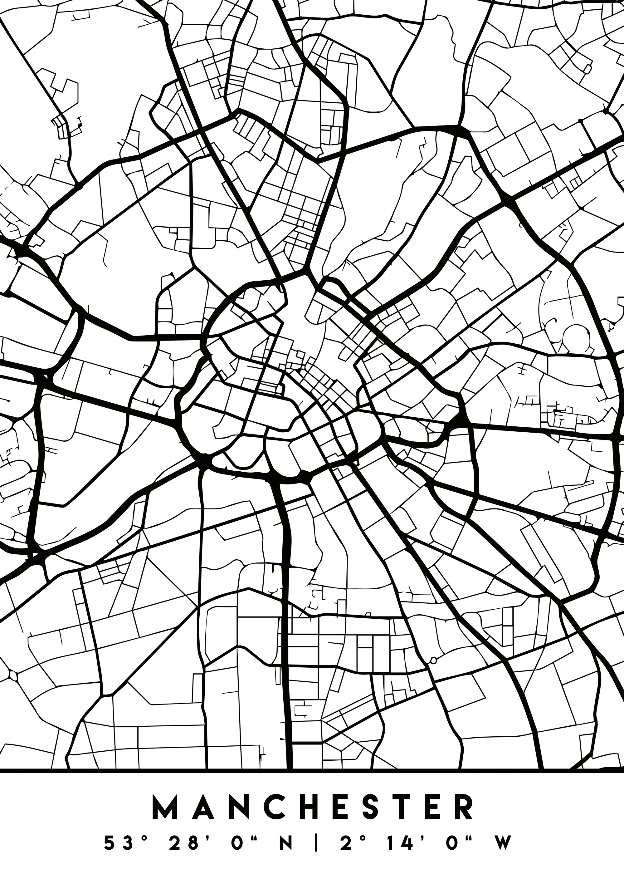 Emiliano Deificus - Manchester City Map Poster 0