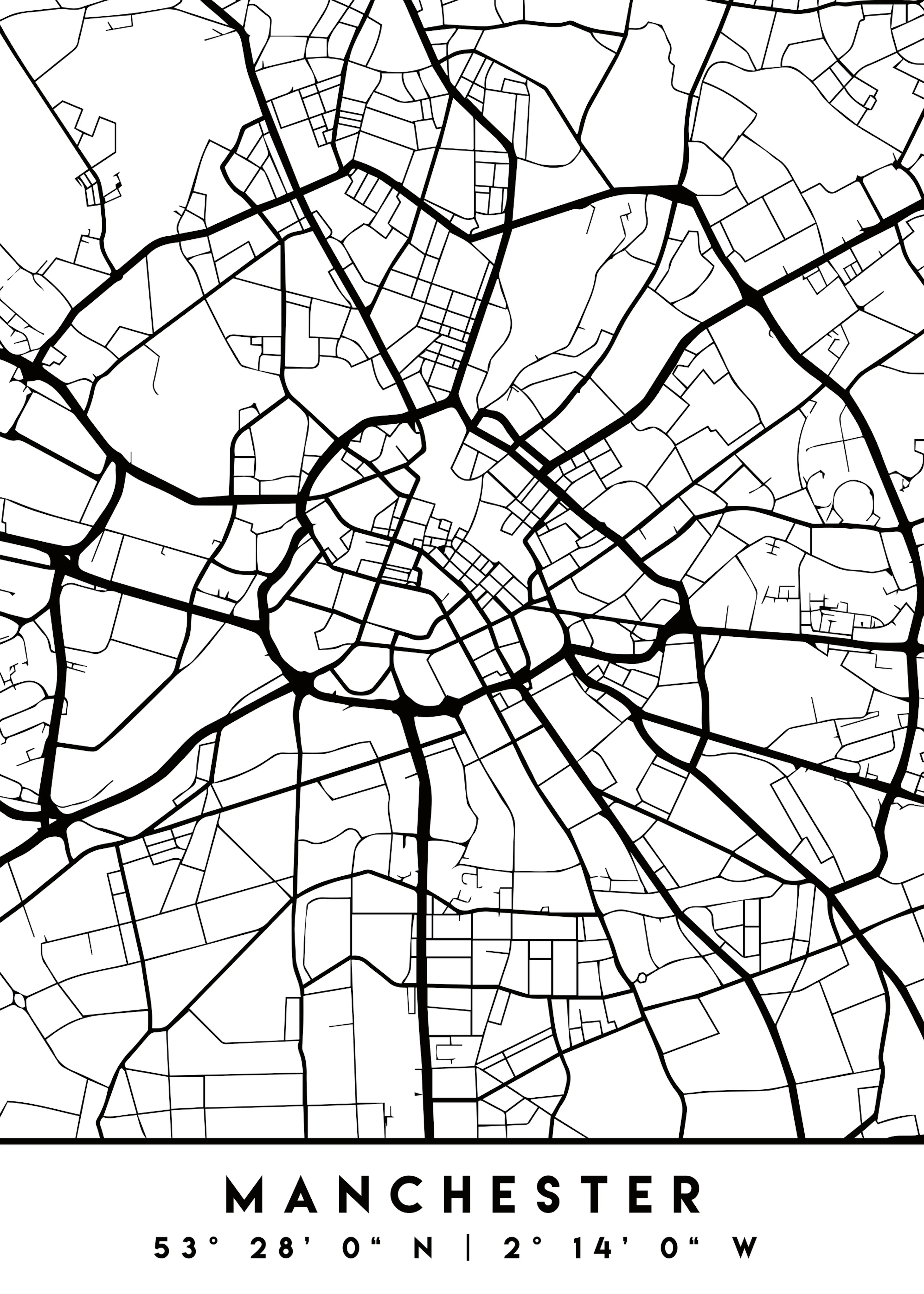 Emiliano Deificus - Manchester City Map Poster 0