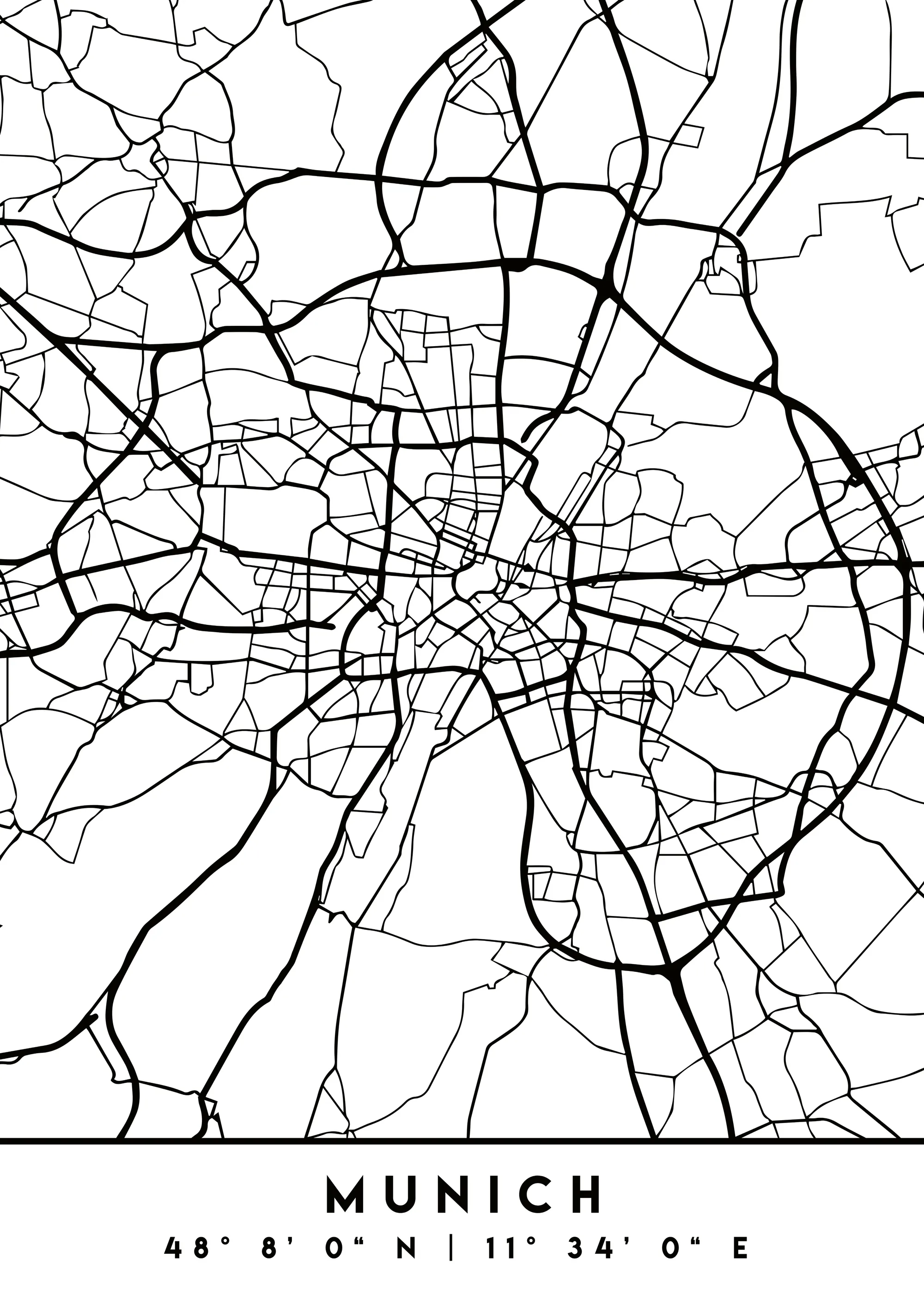 Emiliano Deificus - Munich City Map Poster 0