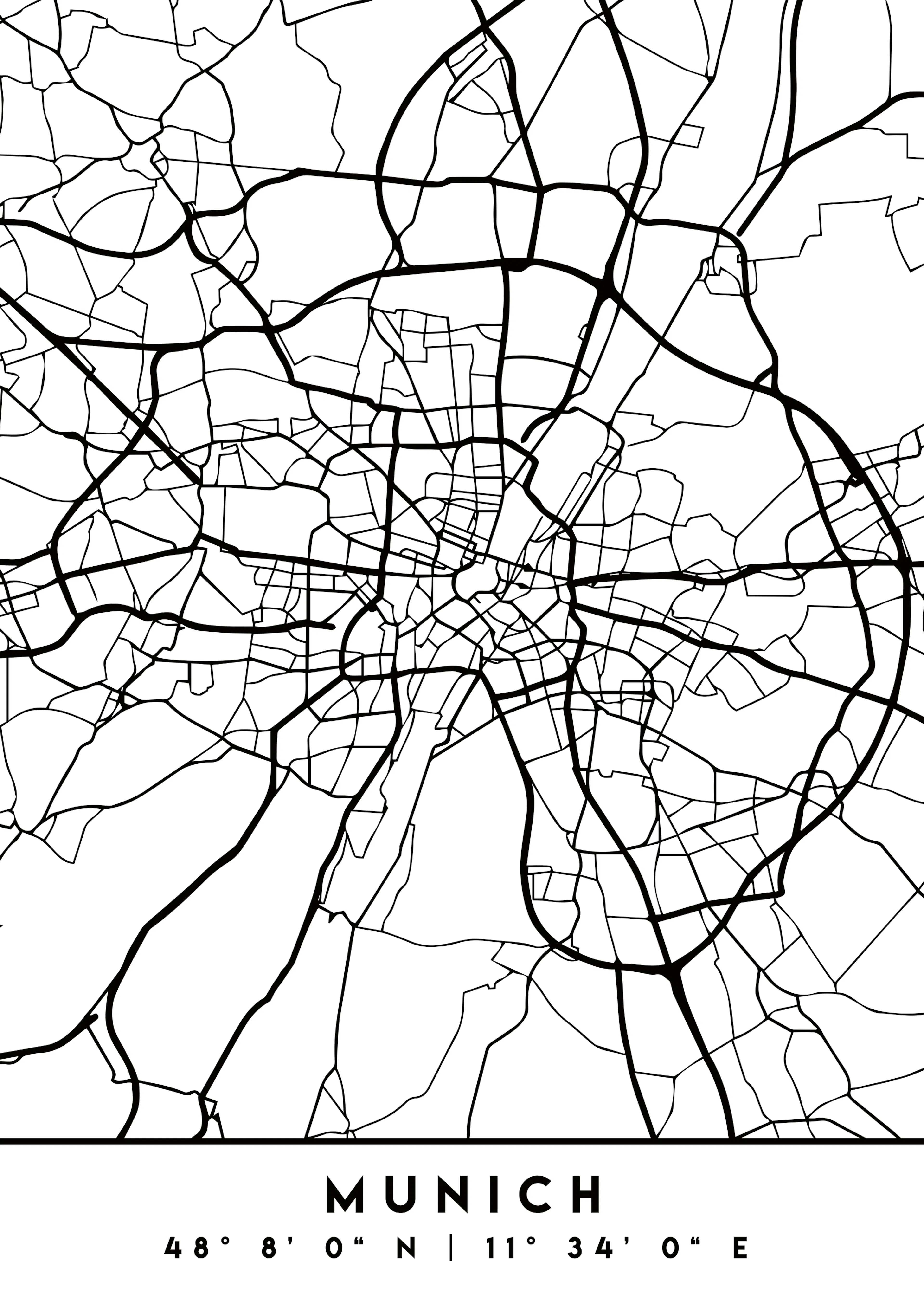 Emiliano Deificus - Munich City Map Poster 0