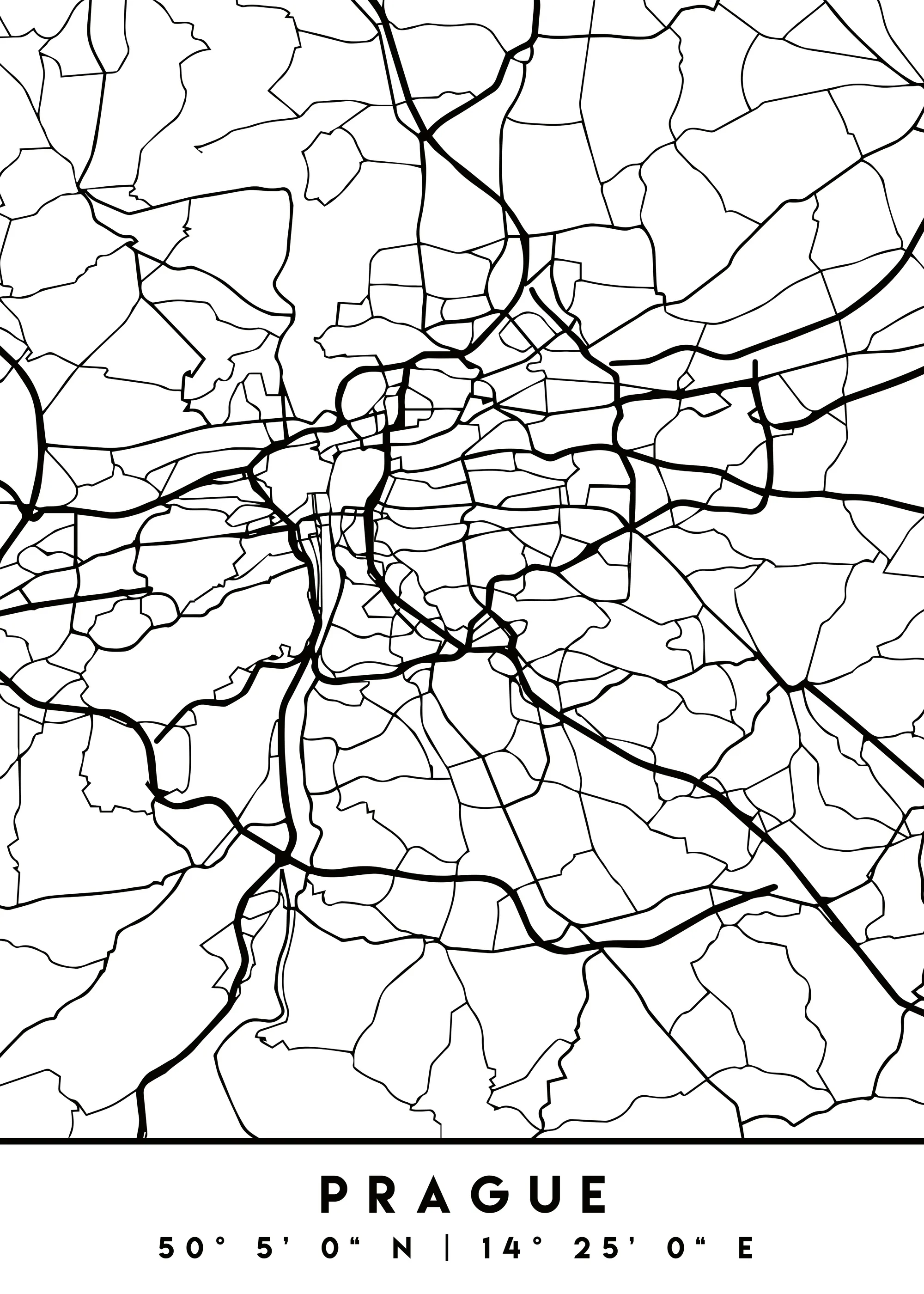 Emiliano Deificus - Prague City Map Poster 0