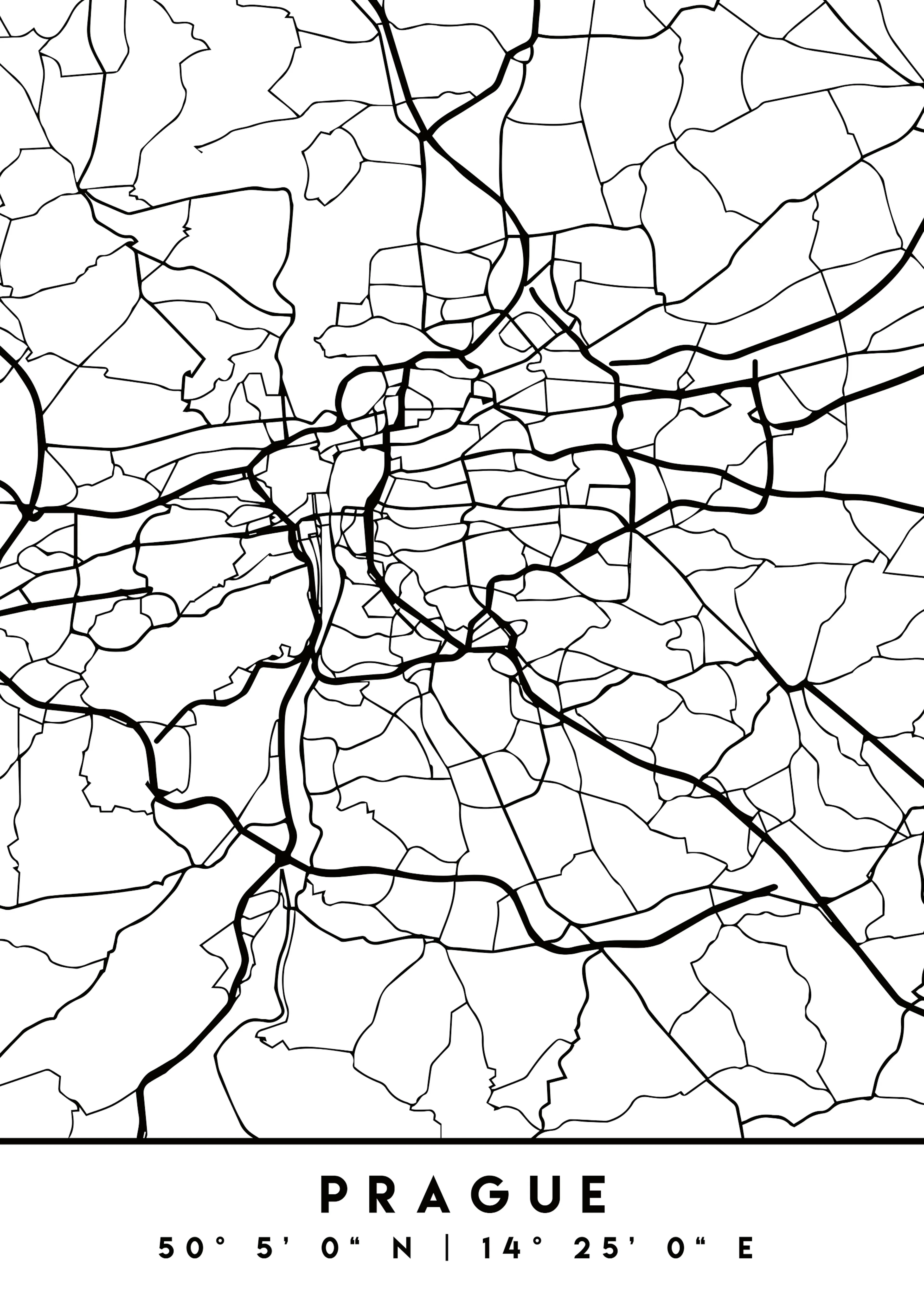 Emiliano Deificus - Prague City Map Poster 0