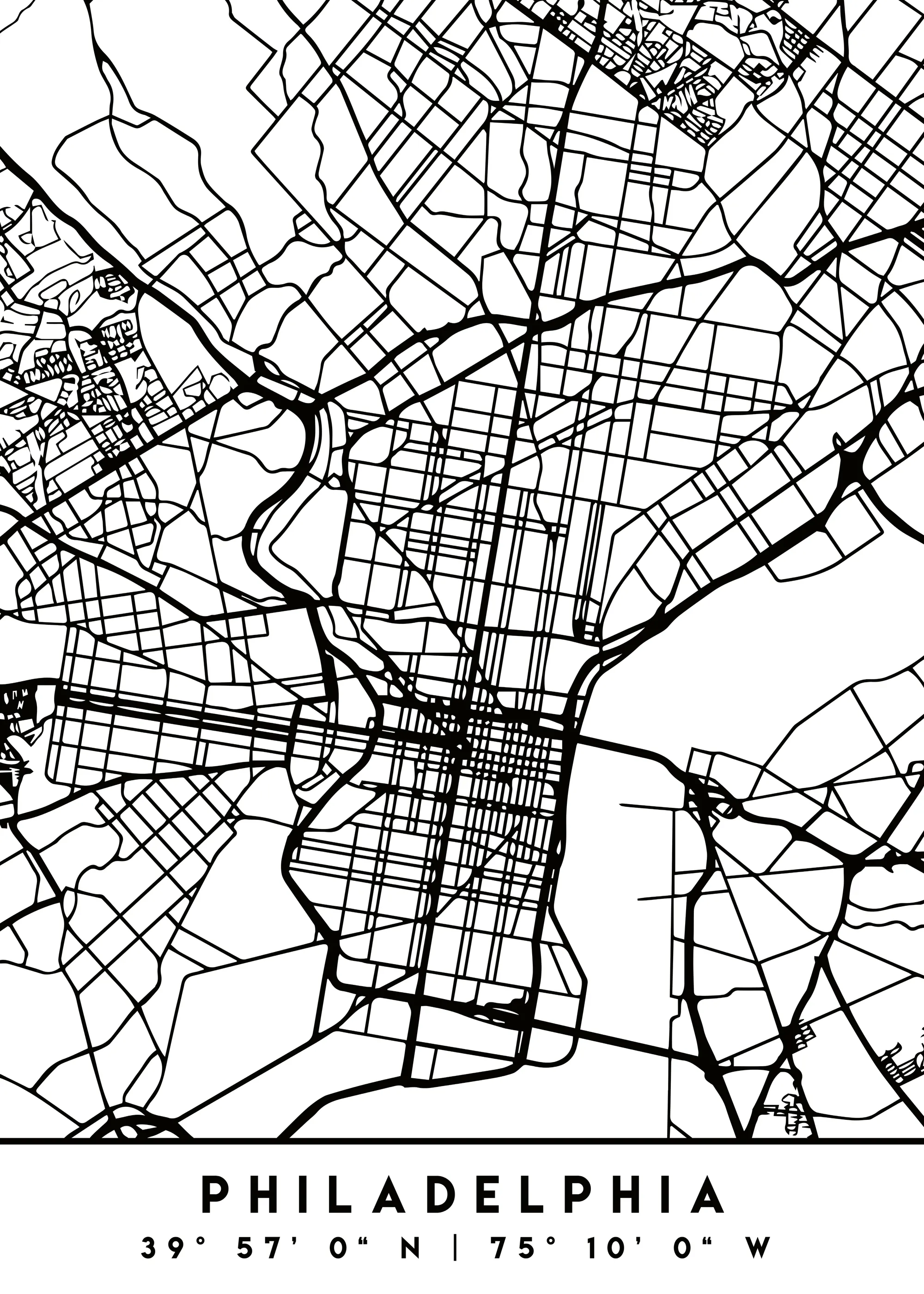 Emiliano Deificus - Philadelphia City Map Poster 0