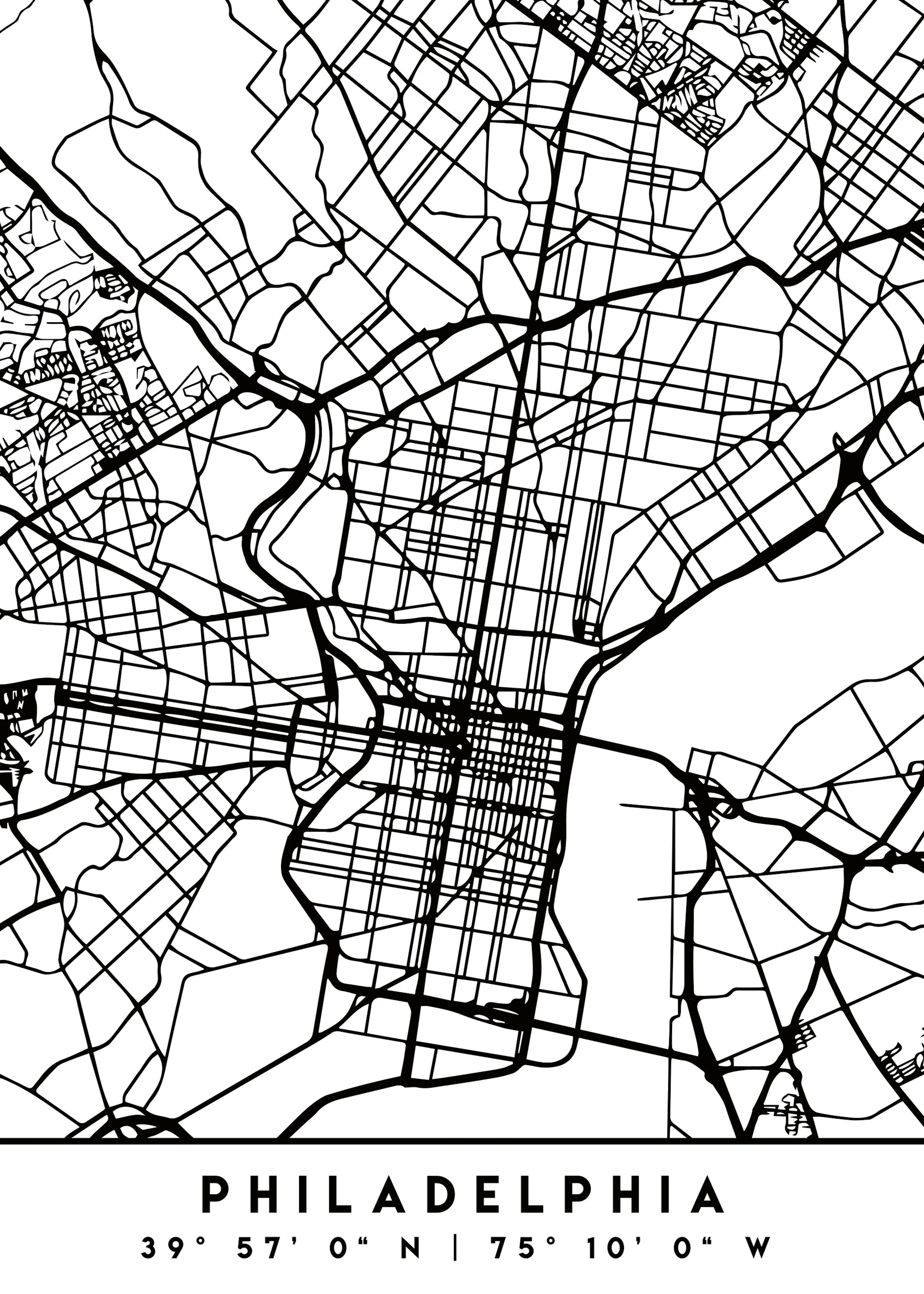 Emiliano Deificus - Philadelphia City Map Poster 0
