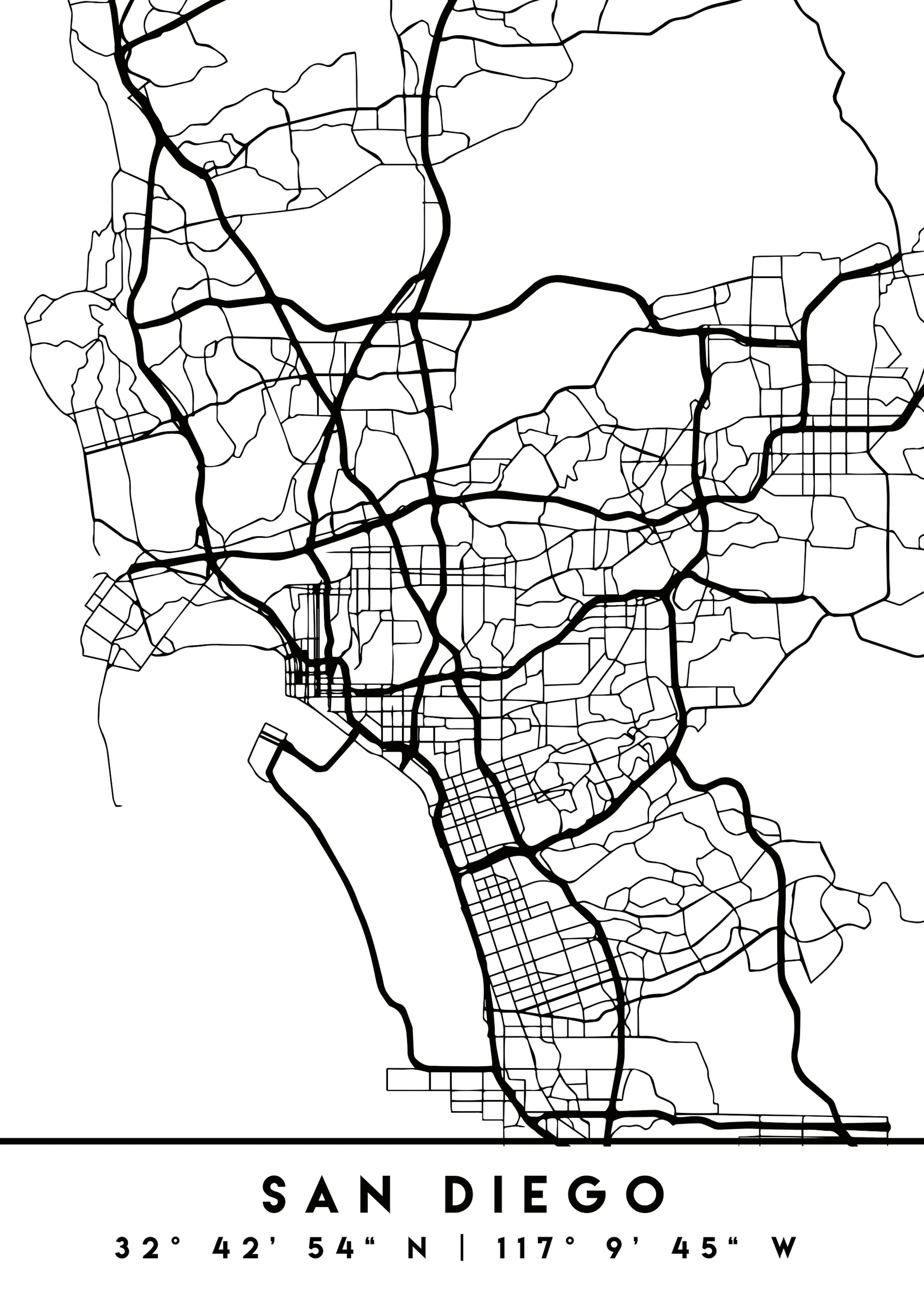 Emiliano Deificus - San Diego City Map Poster 0