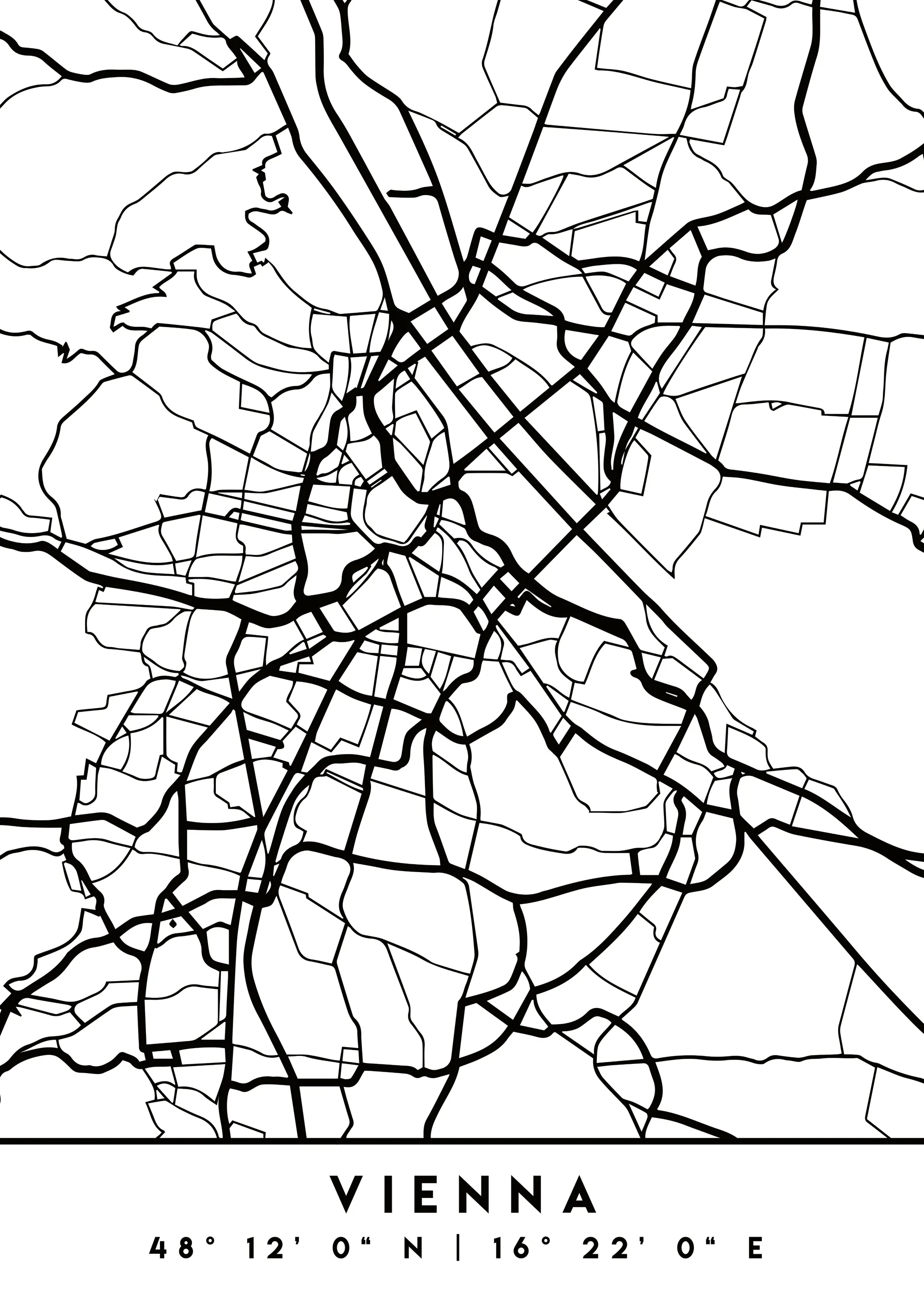 Emiliano Deificus - Vienna City Map Poster 0
