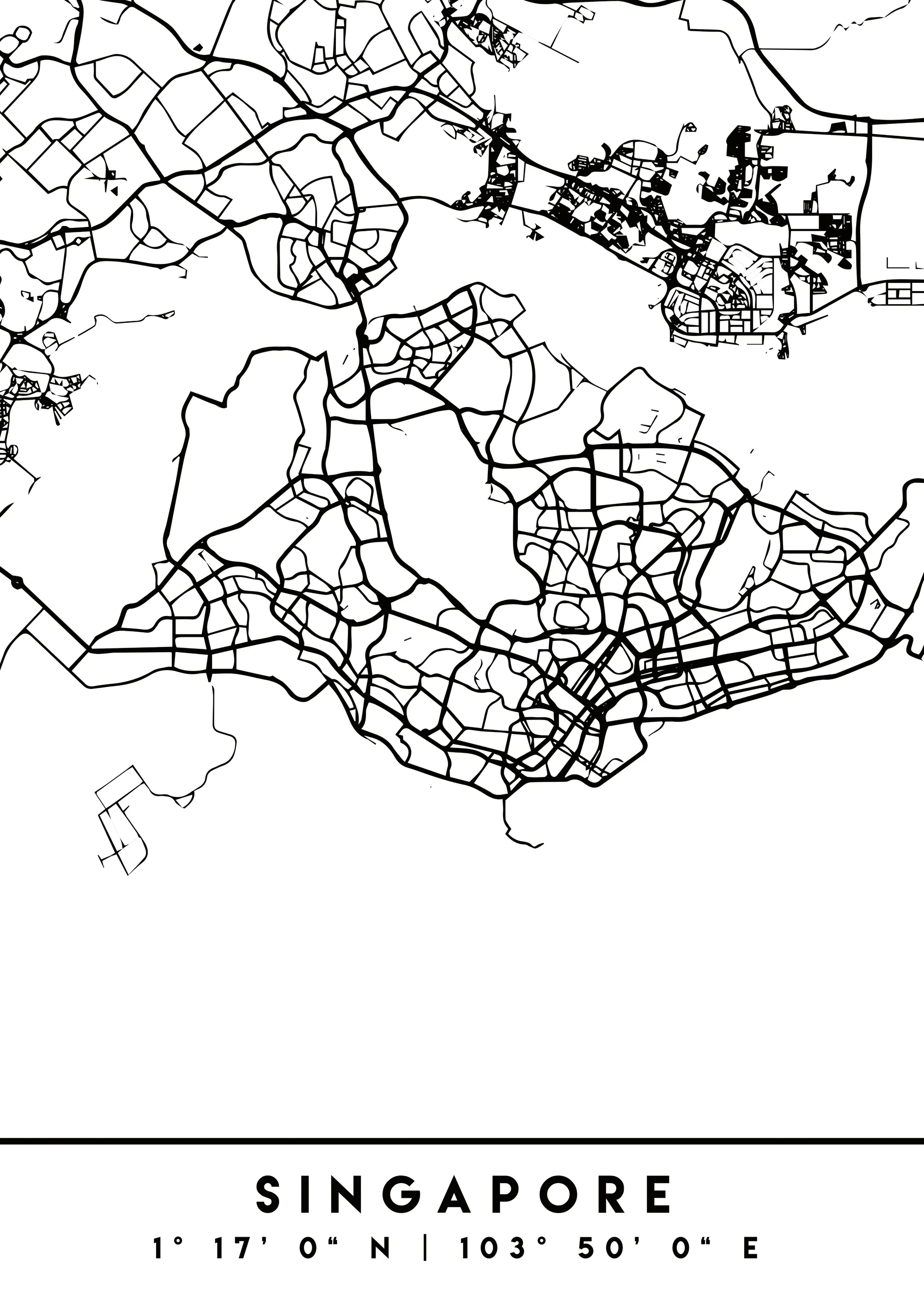 Emiliano Deificus - Singapore City Map Poster 0
