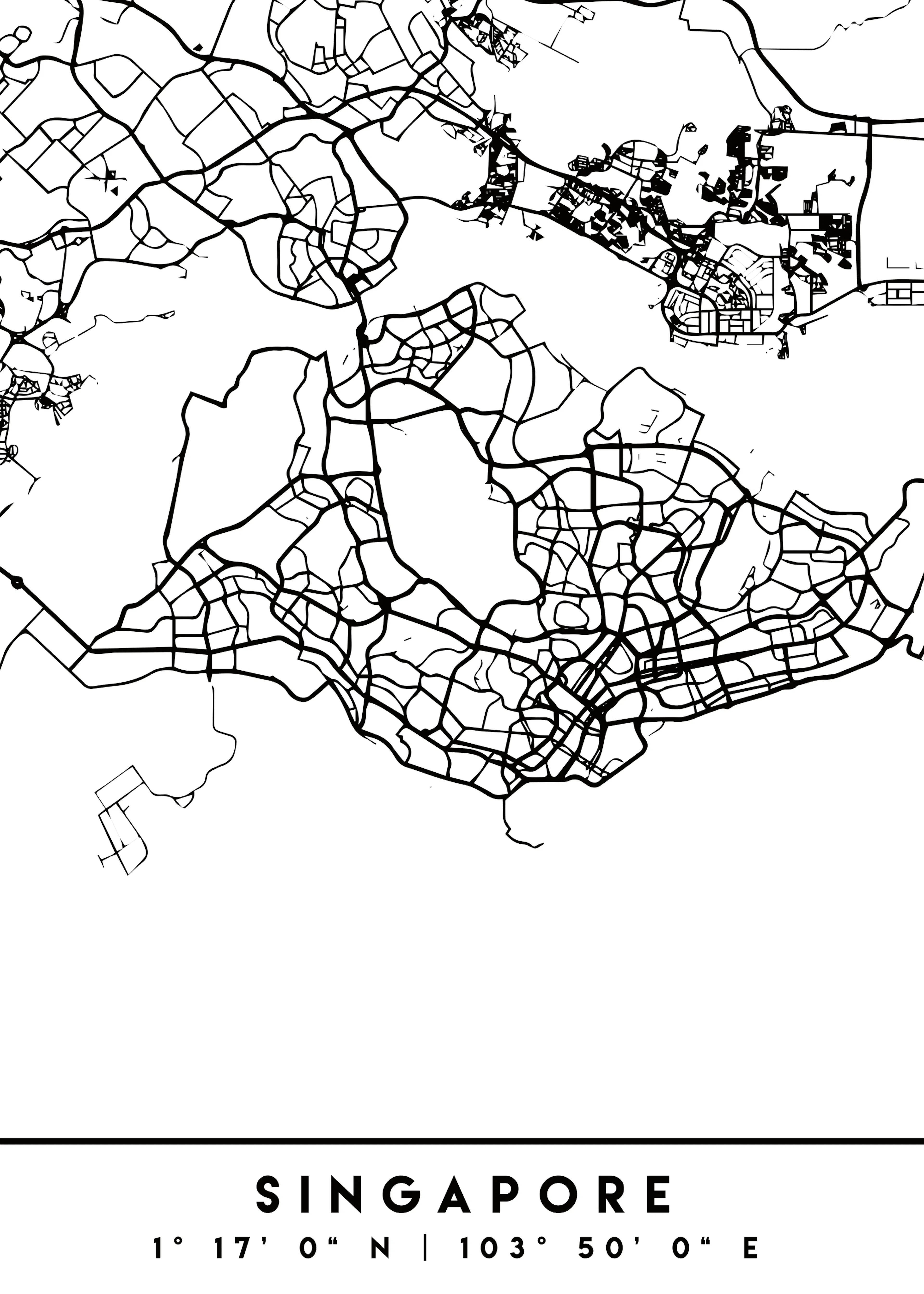 Emiliano Deificus - Singapore City Map Poster 0