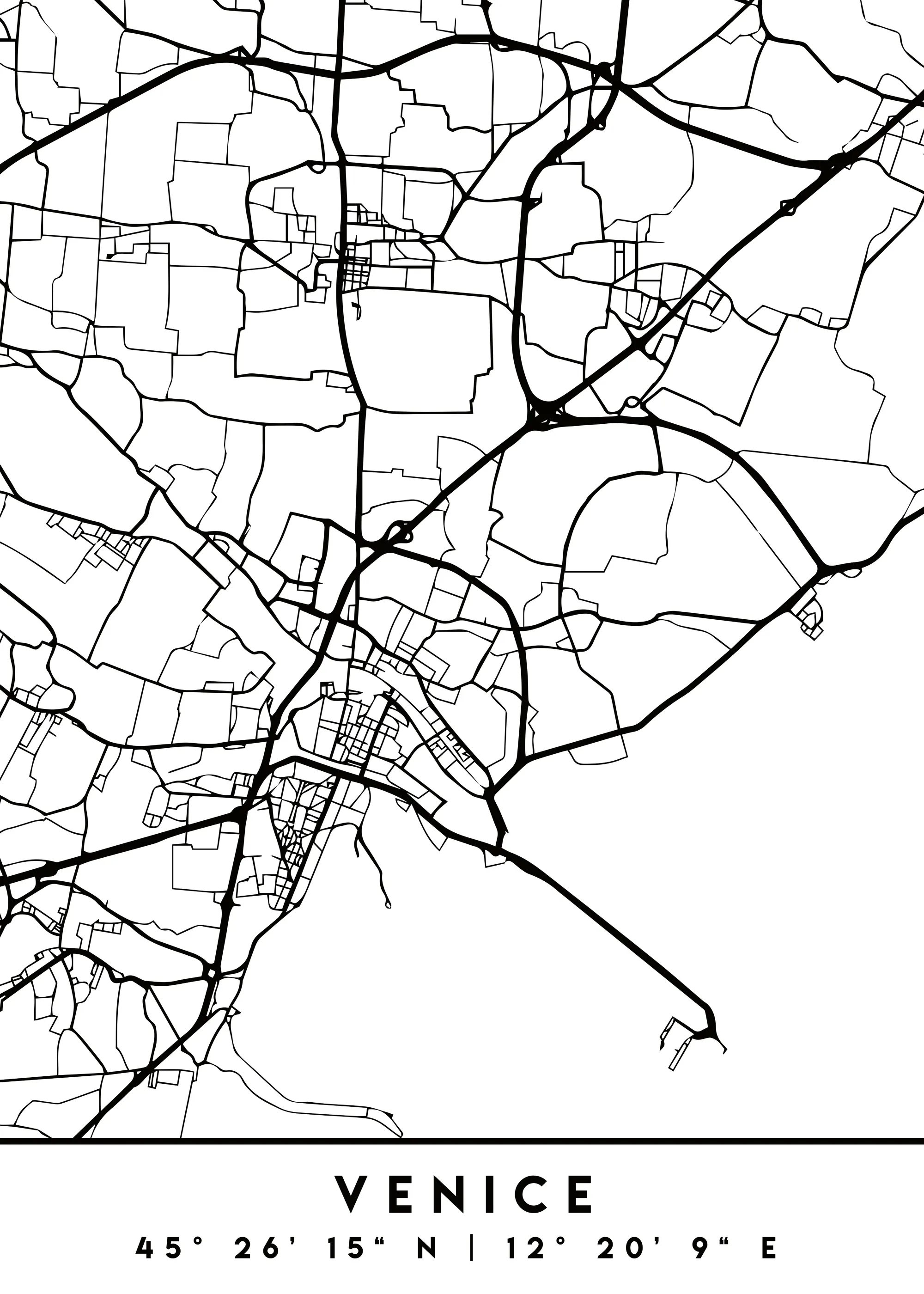 Emiliano Deificus - Venice City Map Poster 0