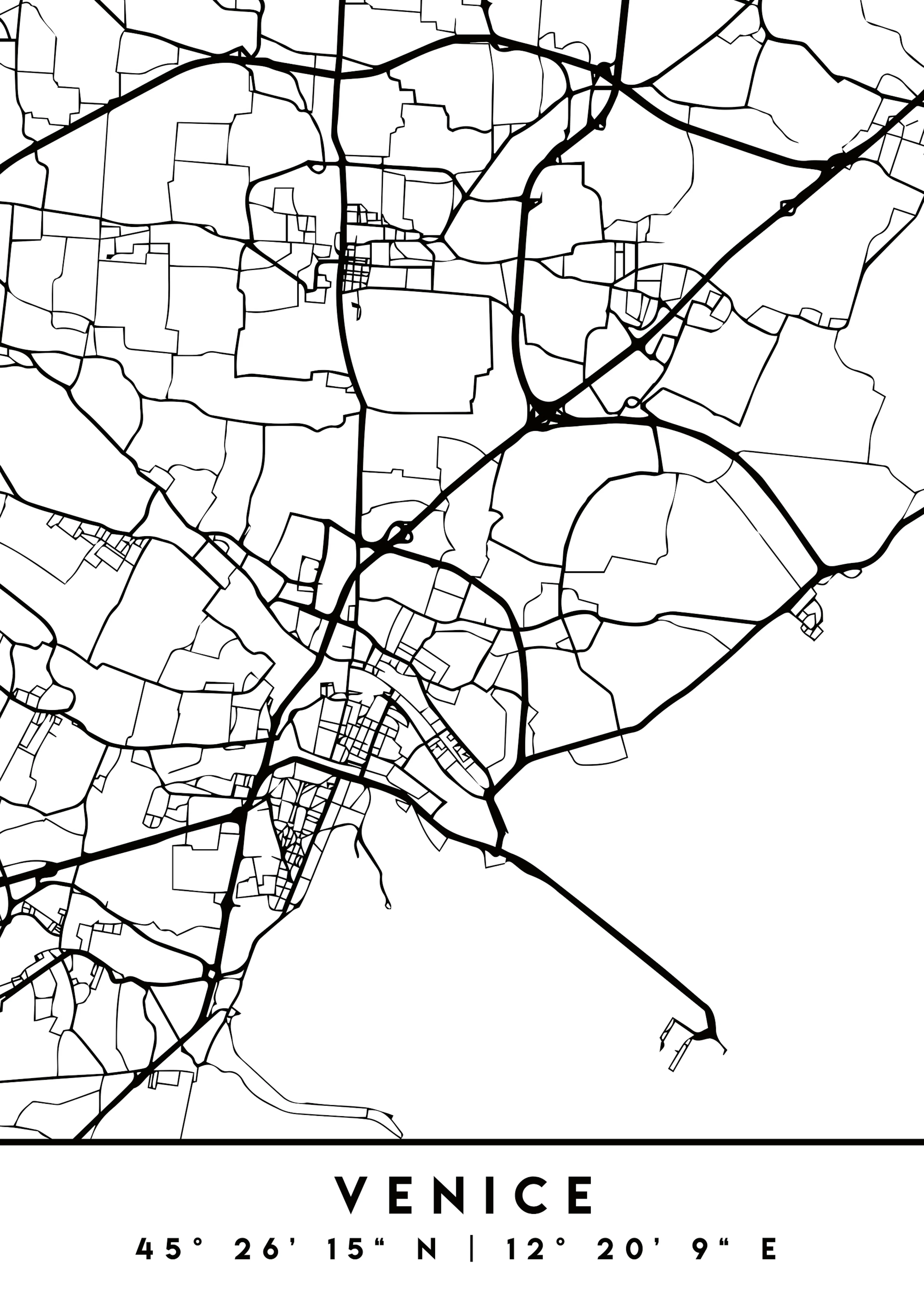Emiliano Deificus - Venice City Map Poster 0