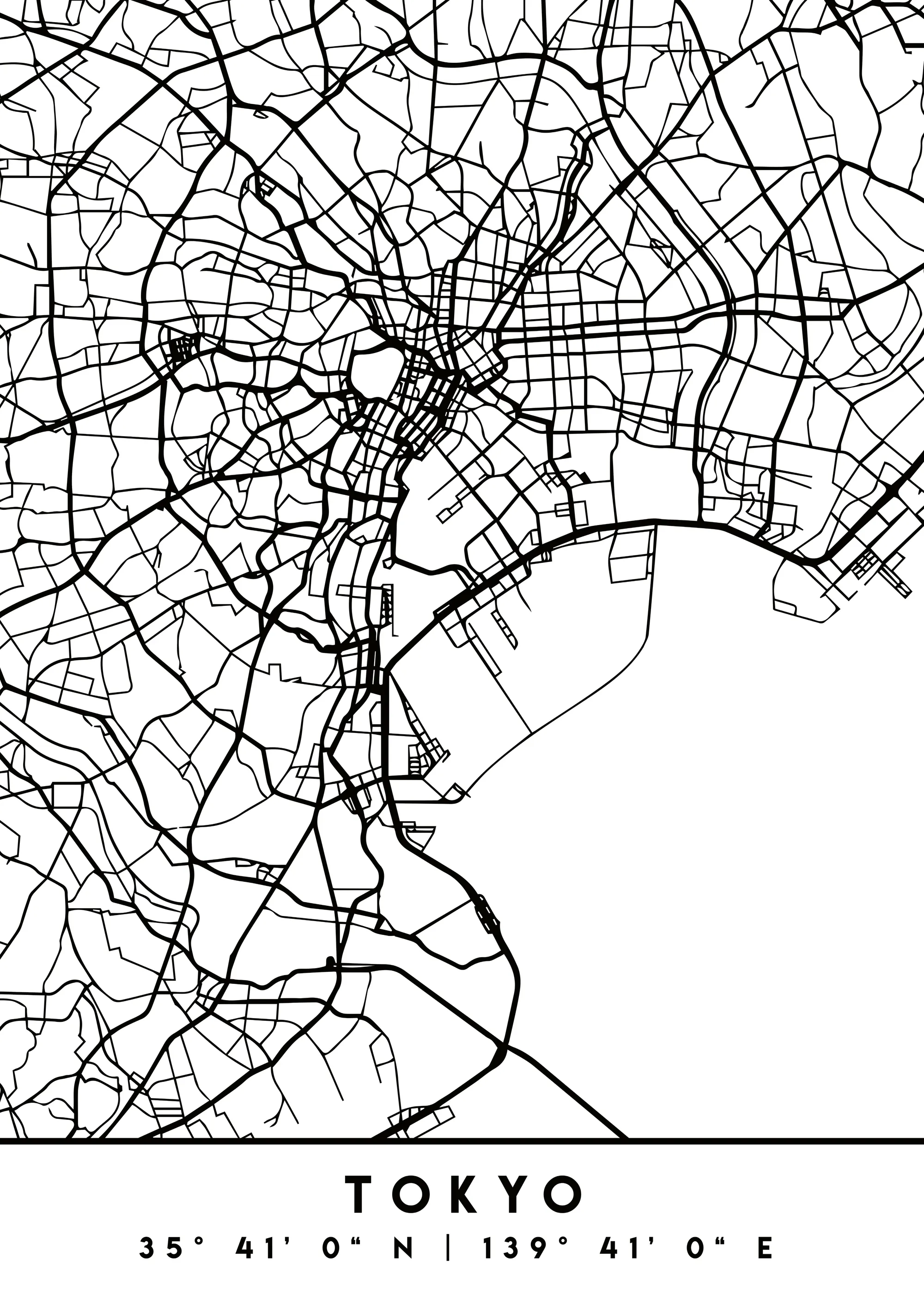 Emiliano Deificus - Tokyo City Map Poster 0