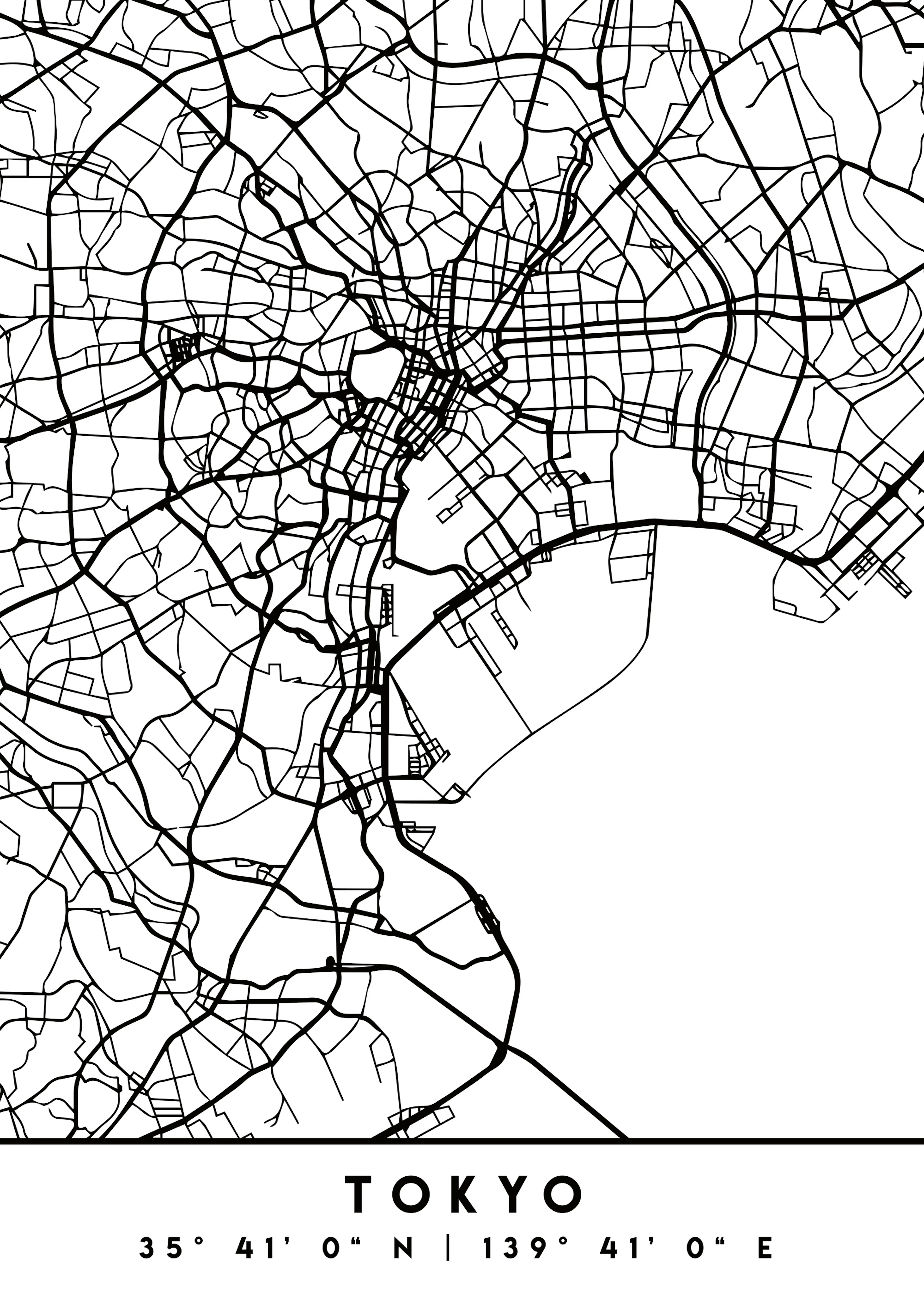 Emiliano Deificus - Tokyo City Map Poster 0