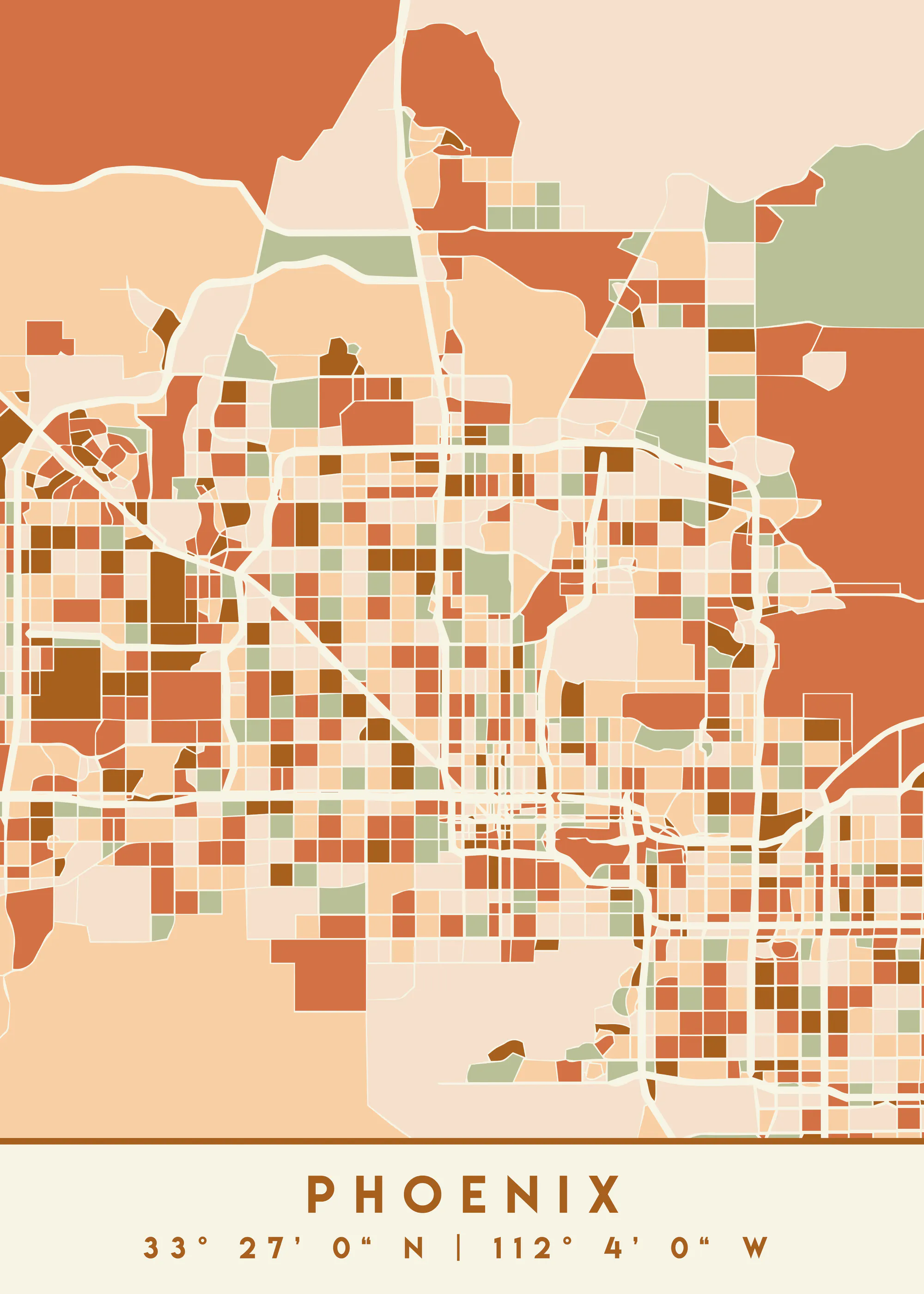 Emiliano Deificus - Phoenix Arizona Map Poster 0