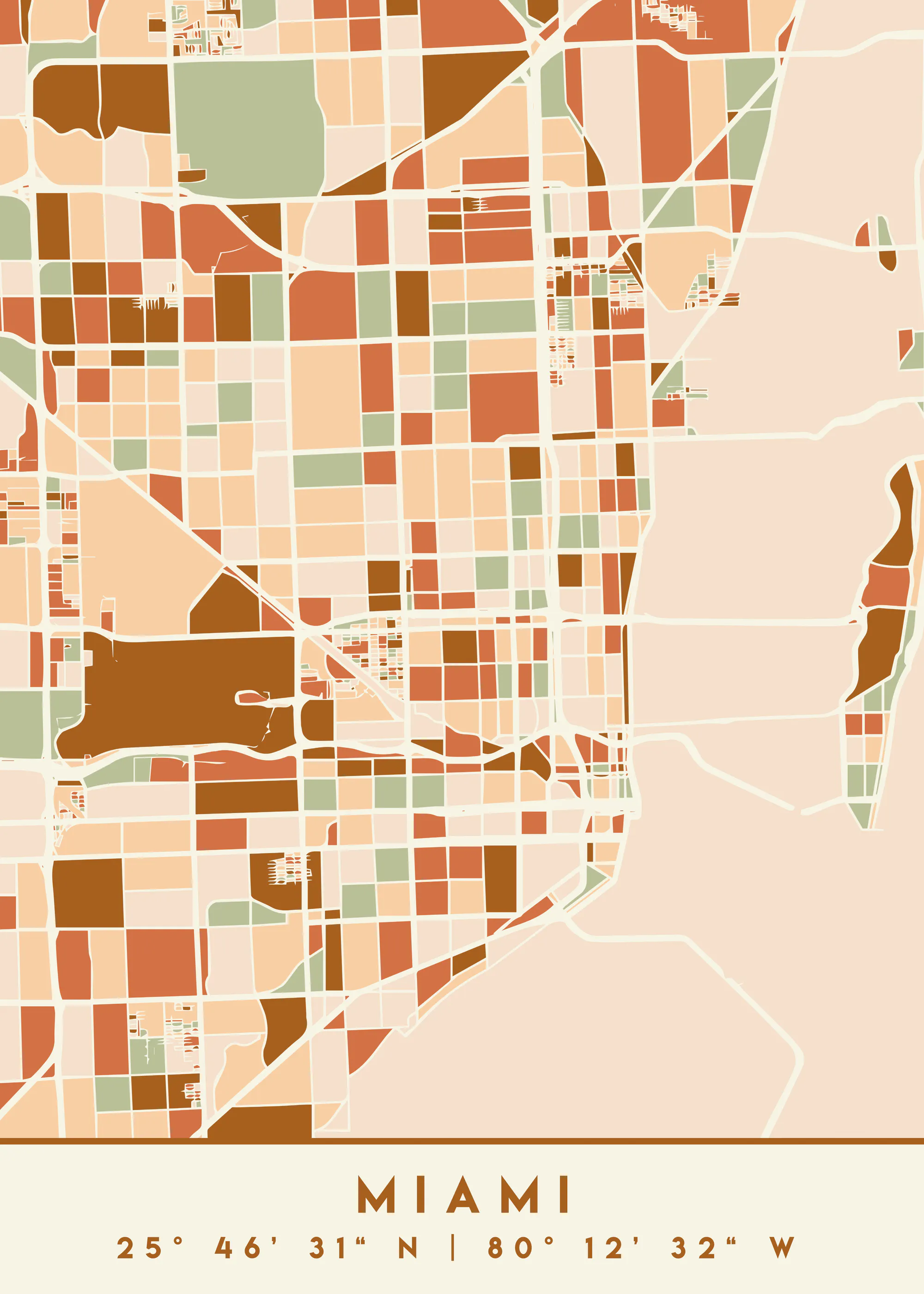 Emiliano Deificus - Miami City Map Poster 0