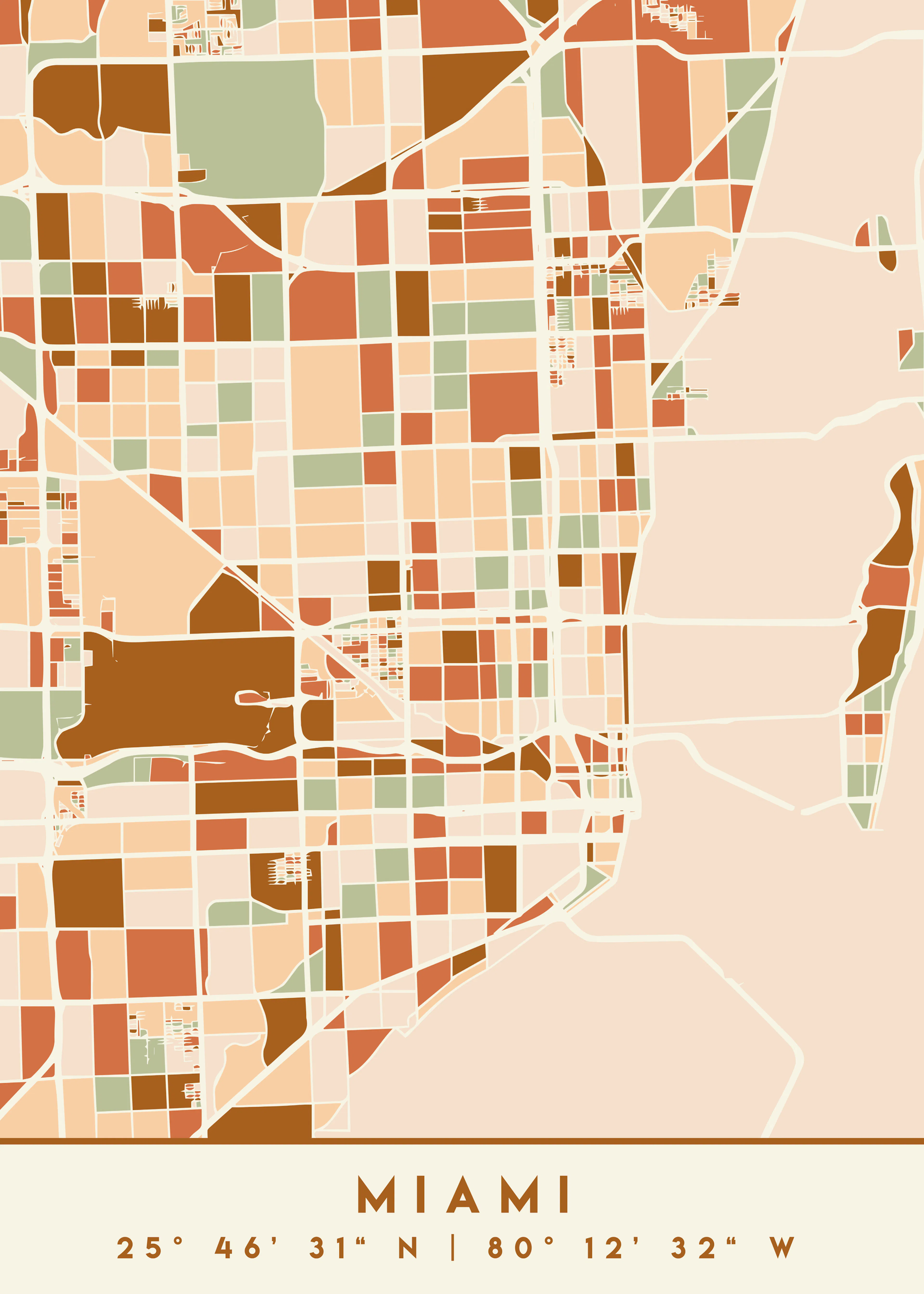 Emiliano Deificus - Miami City Map Poster 0
