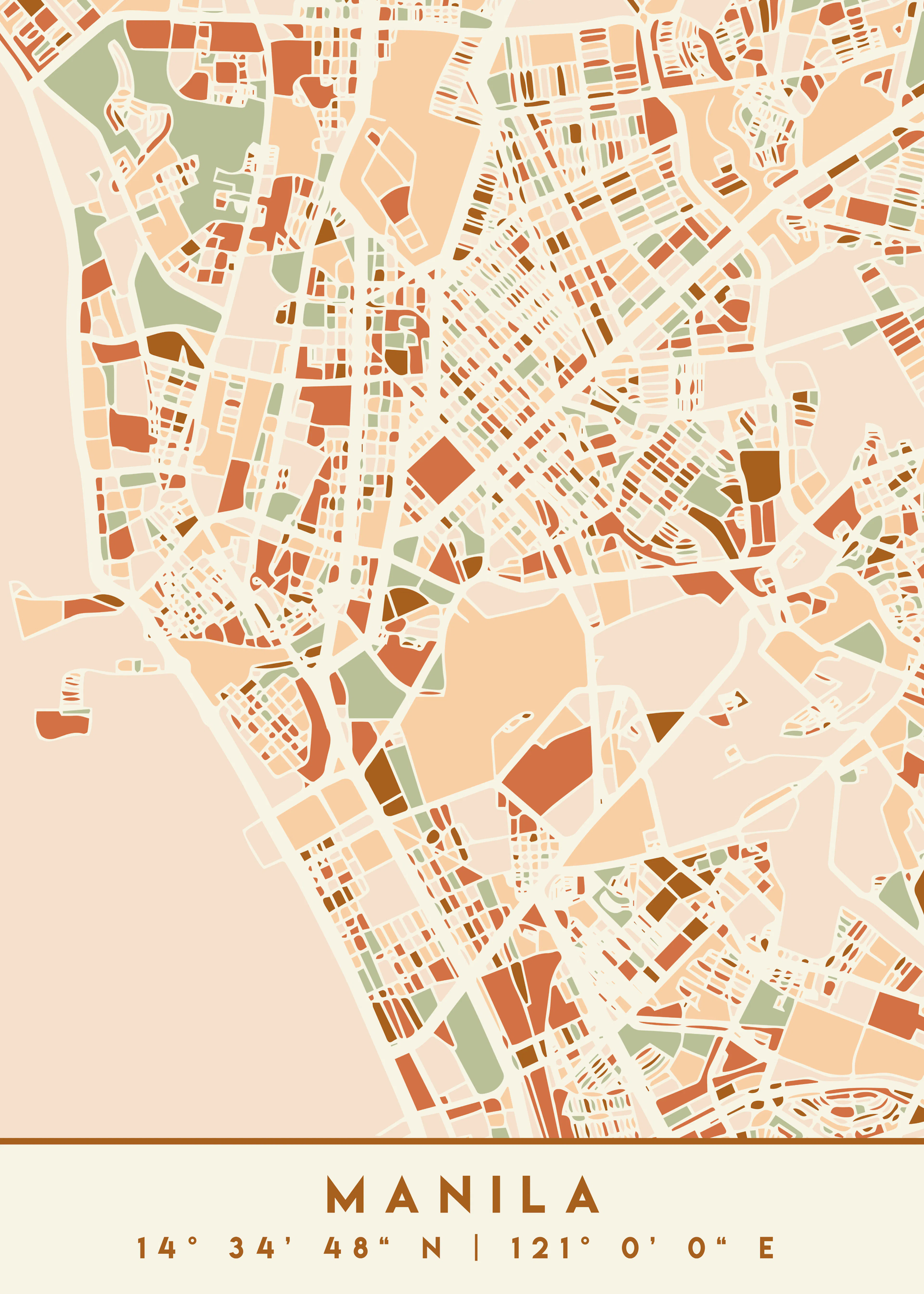 Emiliano Deificus - Manila City Map Poster 0