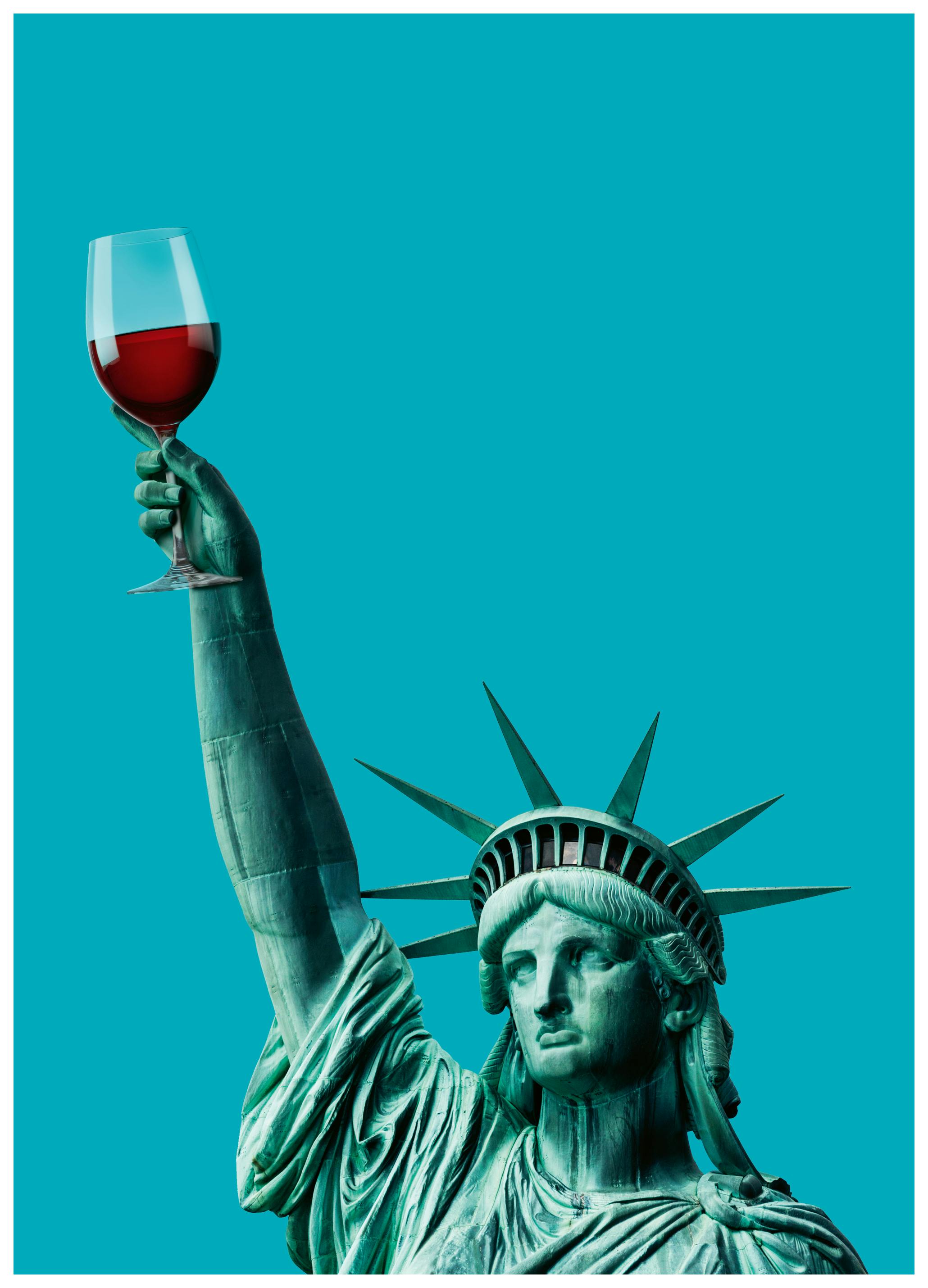 Artem Pozdniakov - Statua della Libertà Cin Cin Poster (50x70 cm) - Poster Store