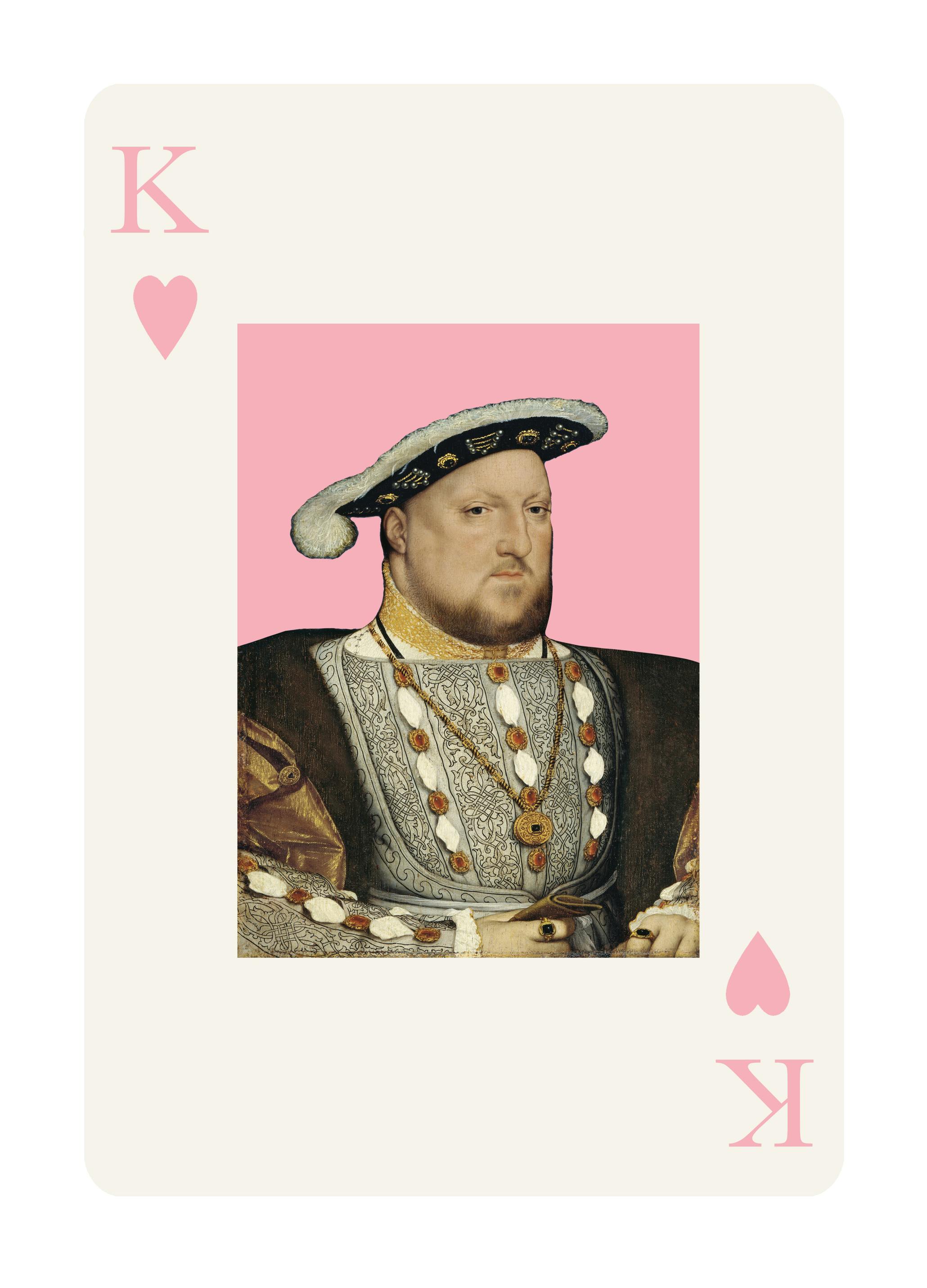 Talitha McQueen - Pink King of Hearts Plakat (13x18 cm) - Poster Store