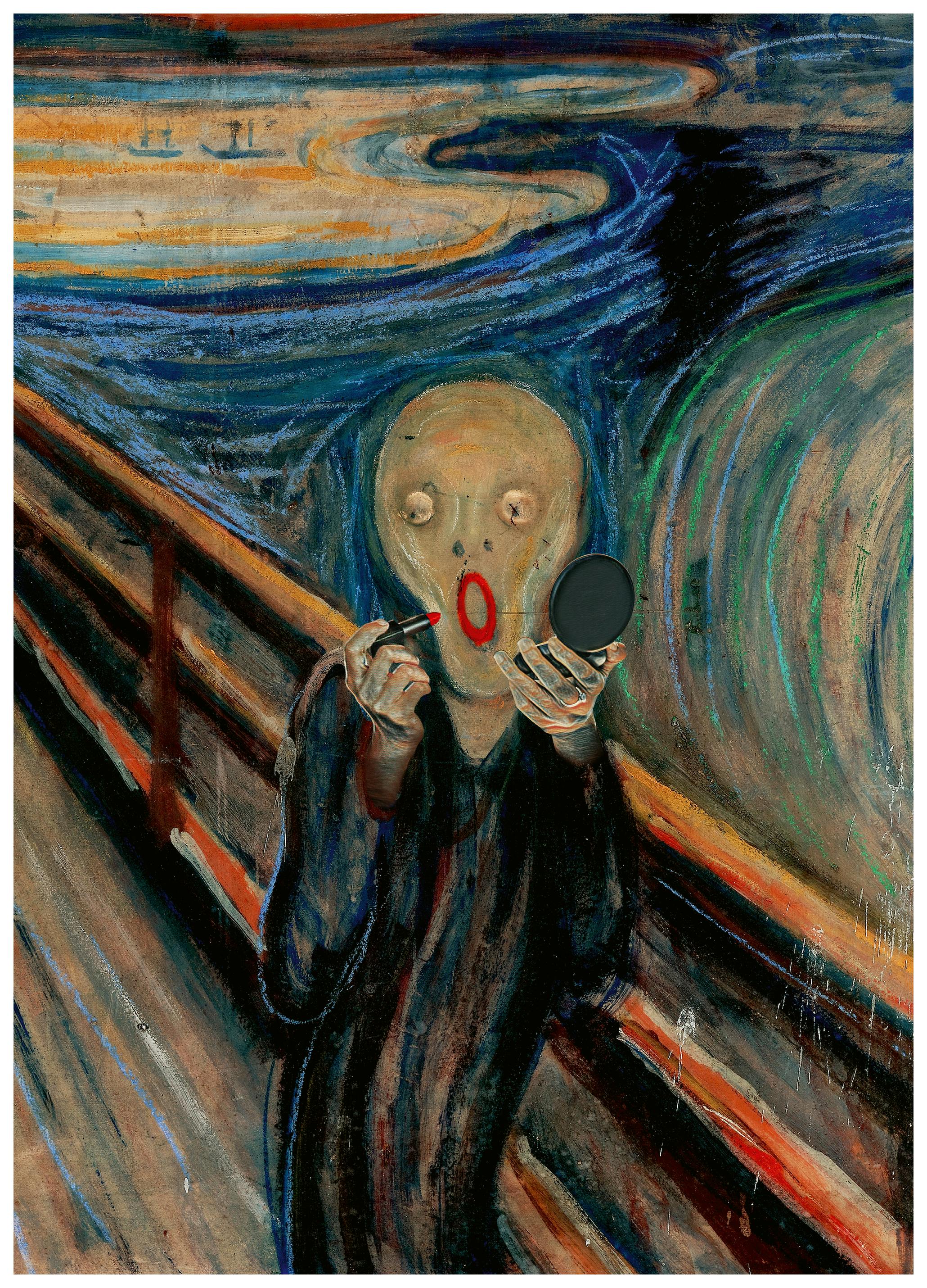 Artem Pozdniakov - Screaming With Lipstick Poster (70x100 cm) - Poster Store