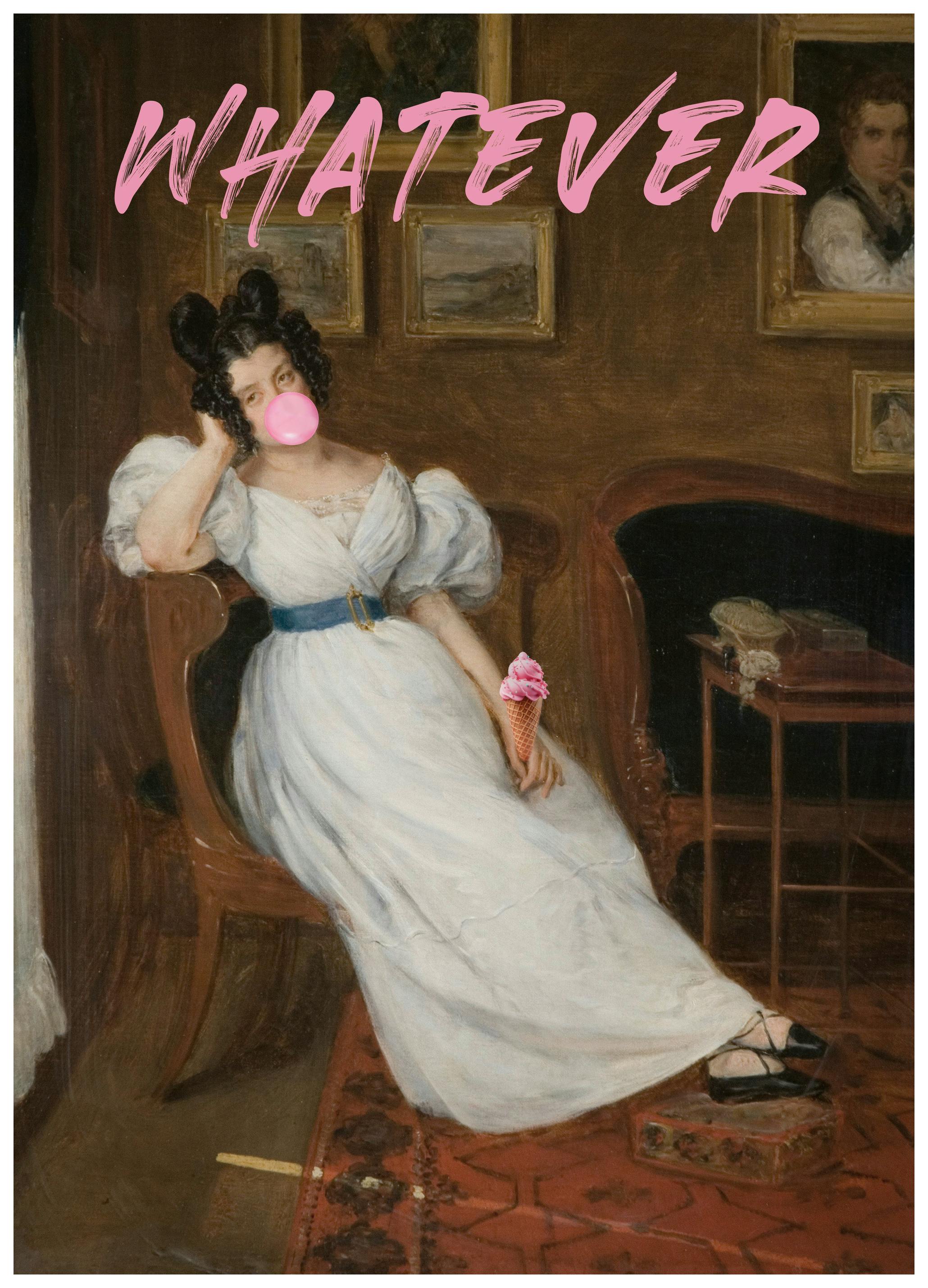 The Art Concept - Whatever Brutale Regency Dame Poster (70x100 cm) - Poster Store
