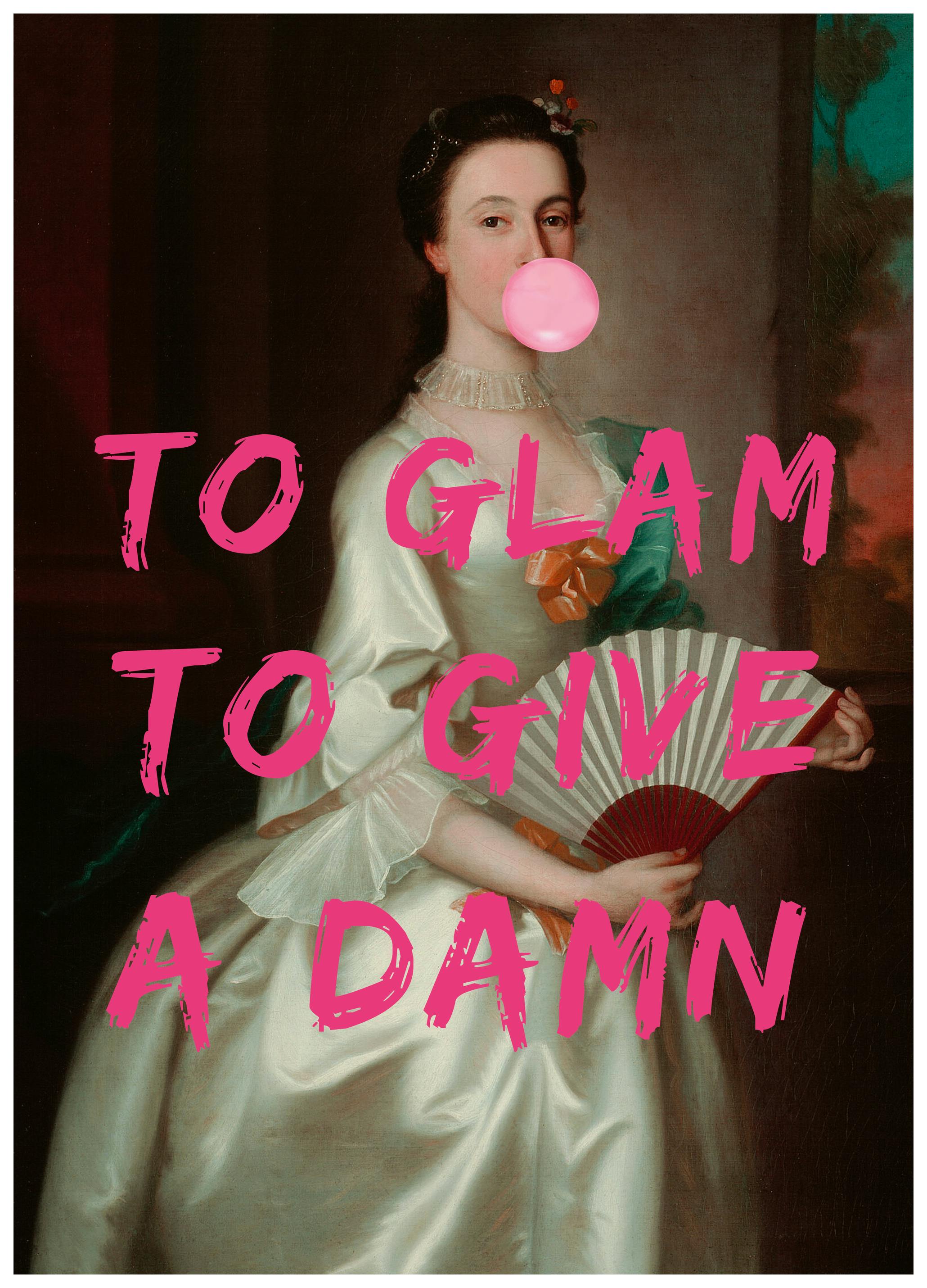 The Art Concept - Sassy Bubblegum Portrait Poster (50x70 cm) - Poster Store