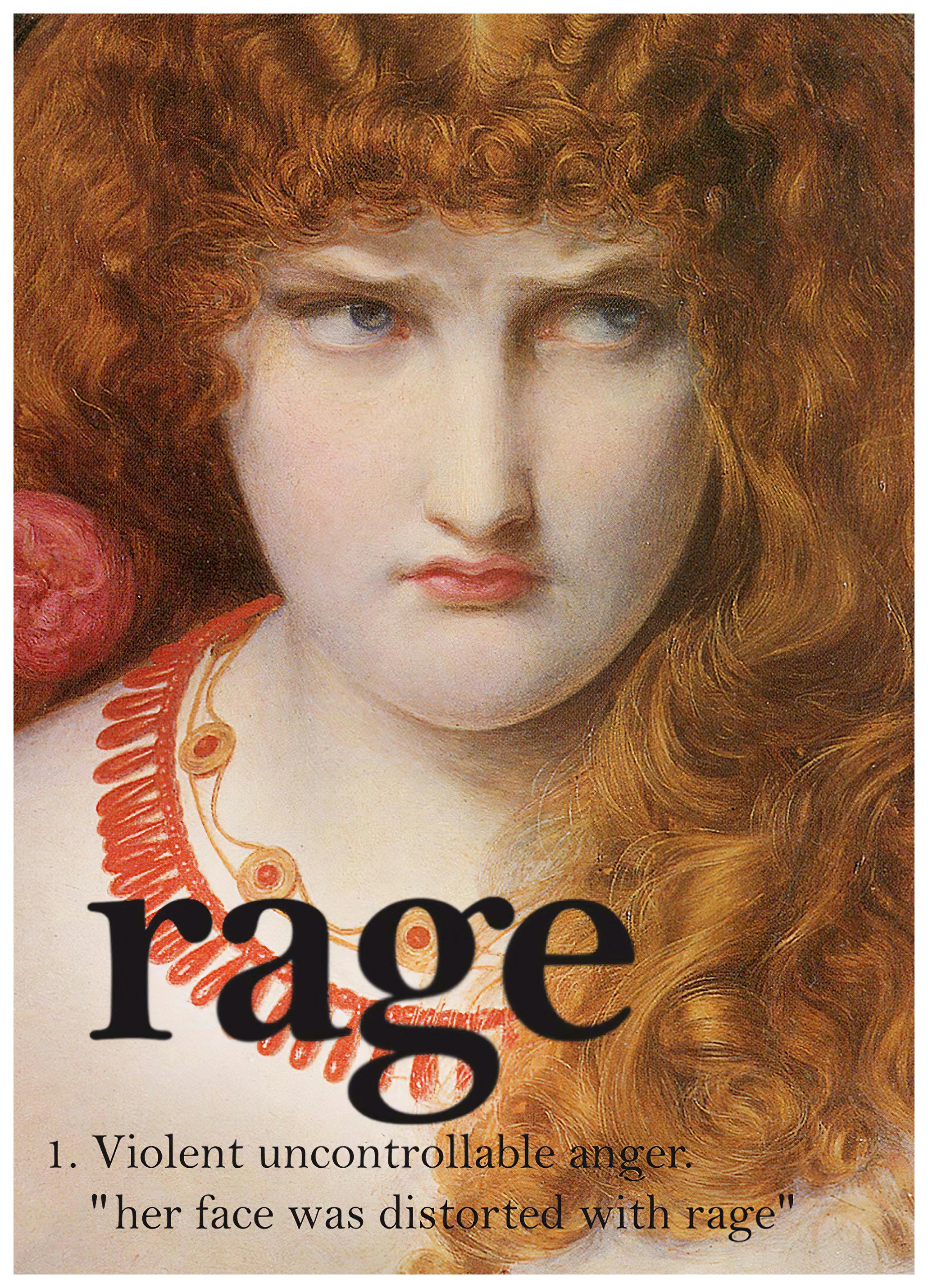Dikhotomy - Rage Girl Poster (40x50 cm) - Poster Store
