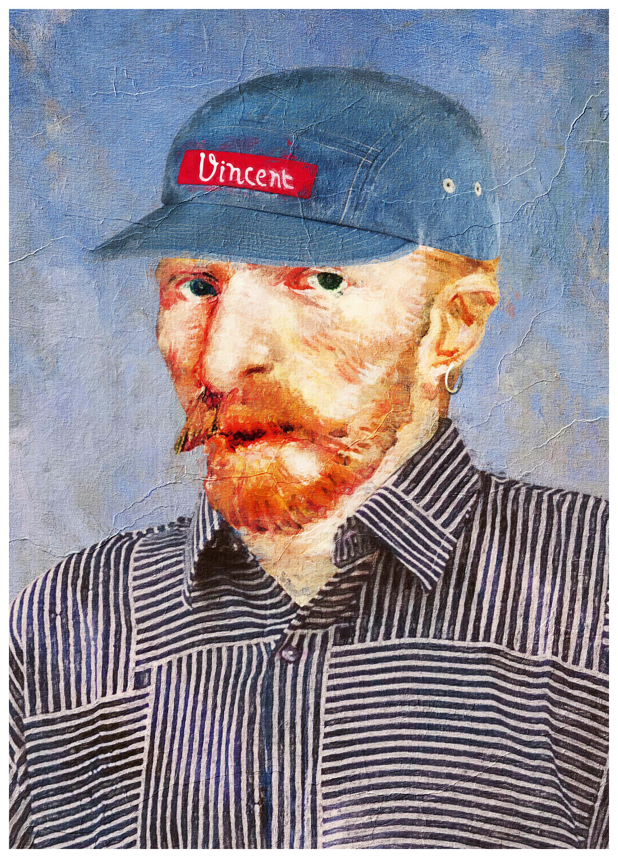 Dikhotomy - Hipster Vincent Poster (50x70 cm) - Poster Store