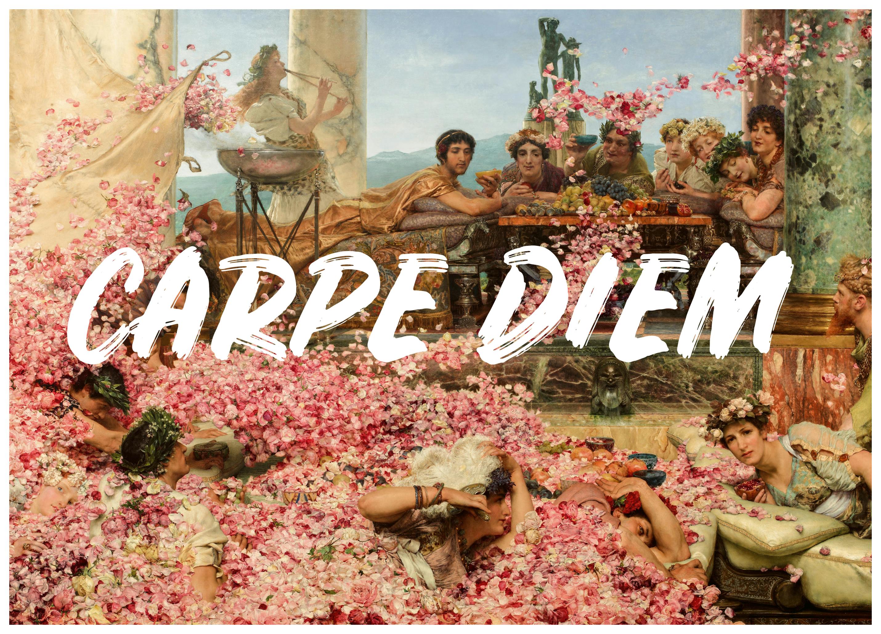 Talitha McQueen - Carpe Diem Römisches Fest Poster (70x100 cm) - Poster Store