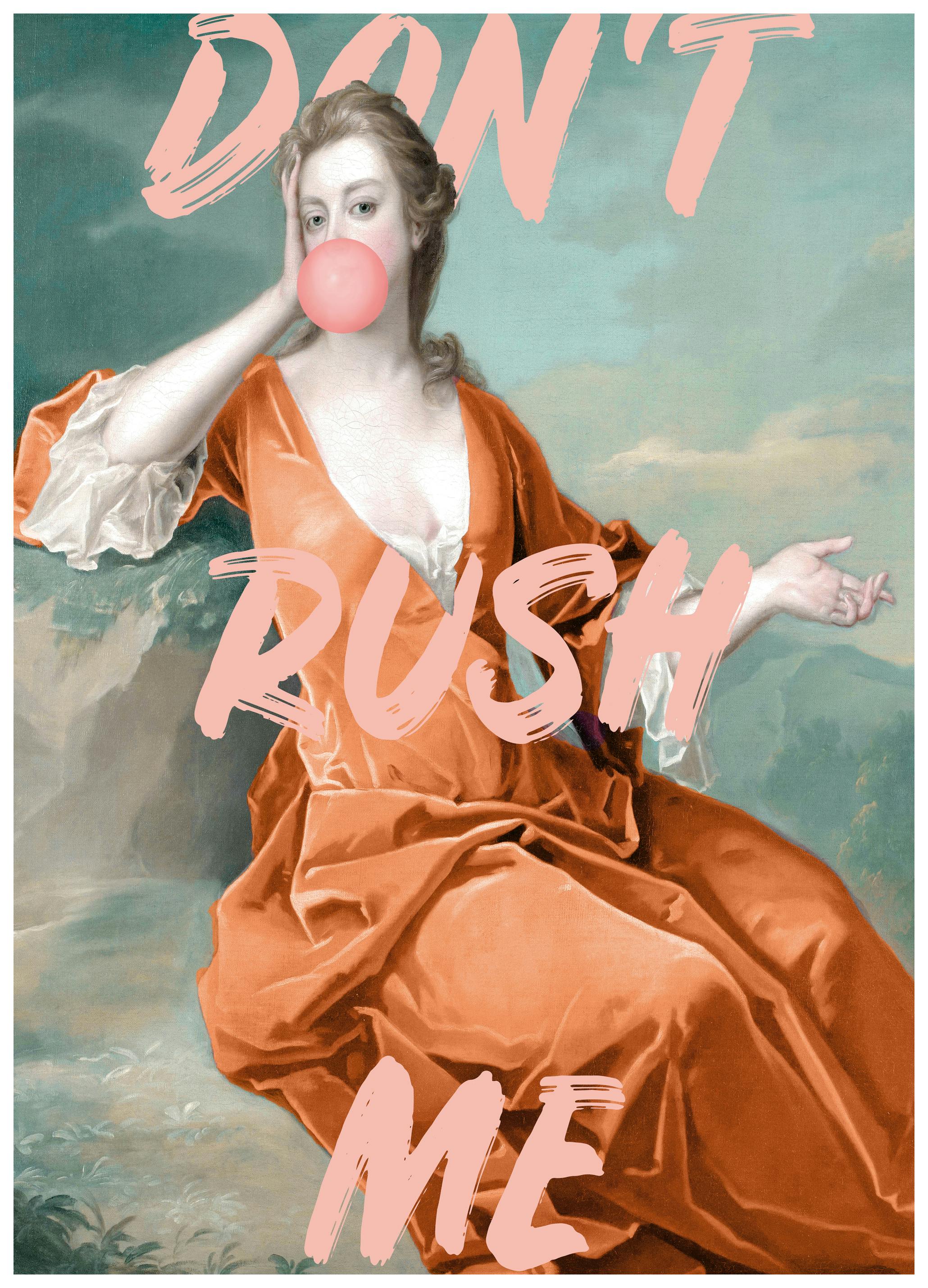 Talitha McQueen - Sassy Bubble Gum Portrait Poster (70x100 cm) - Poster Store