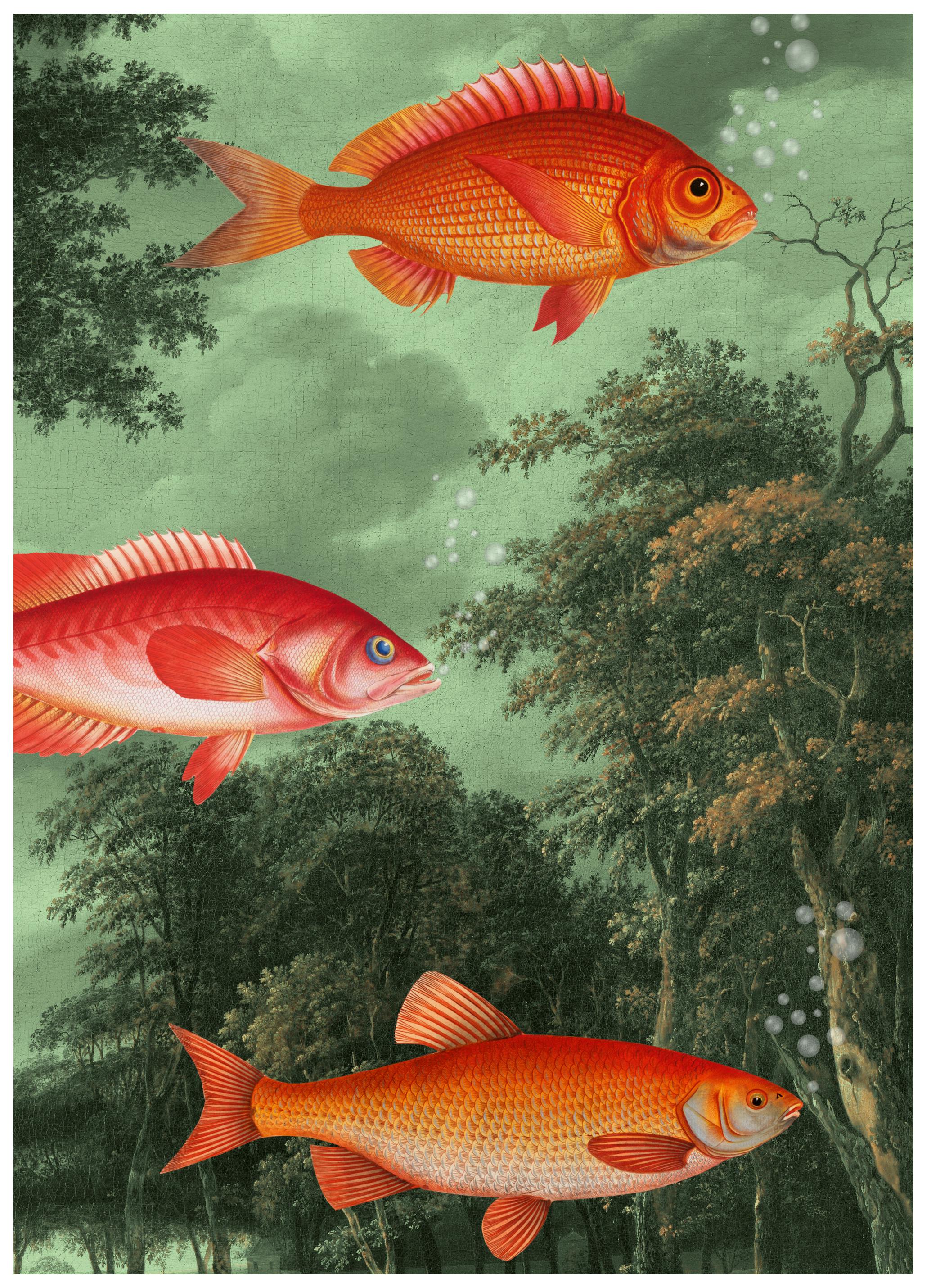 Marja van den Hurk - Fish Among The Trees Poster (70x100 cm) - Poster Store