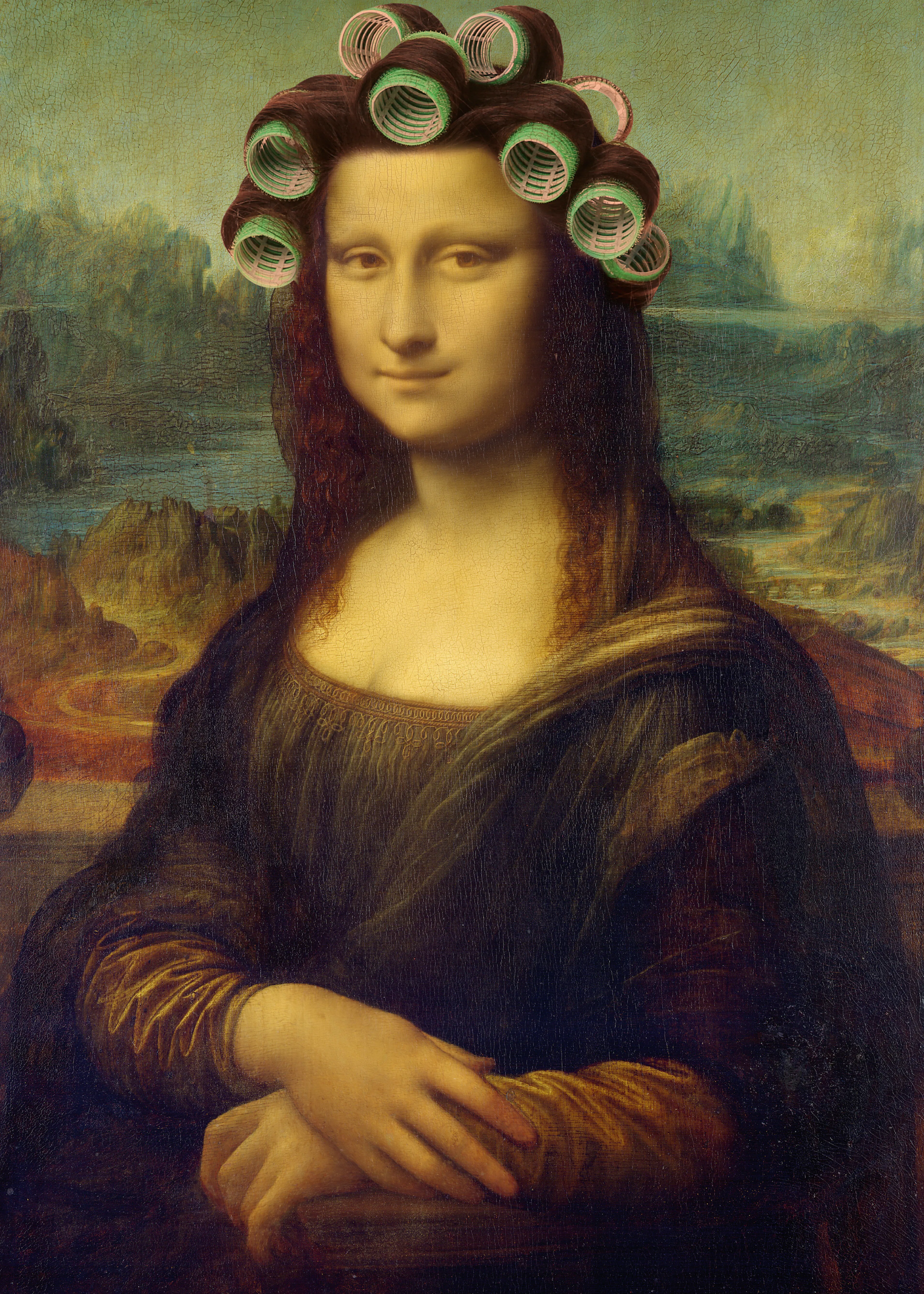 Marja van den Hurk - Mona Lisa Hajcsavarókban Poszter 0