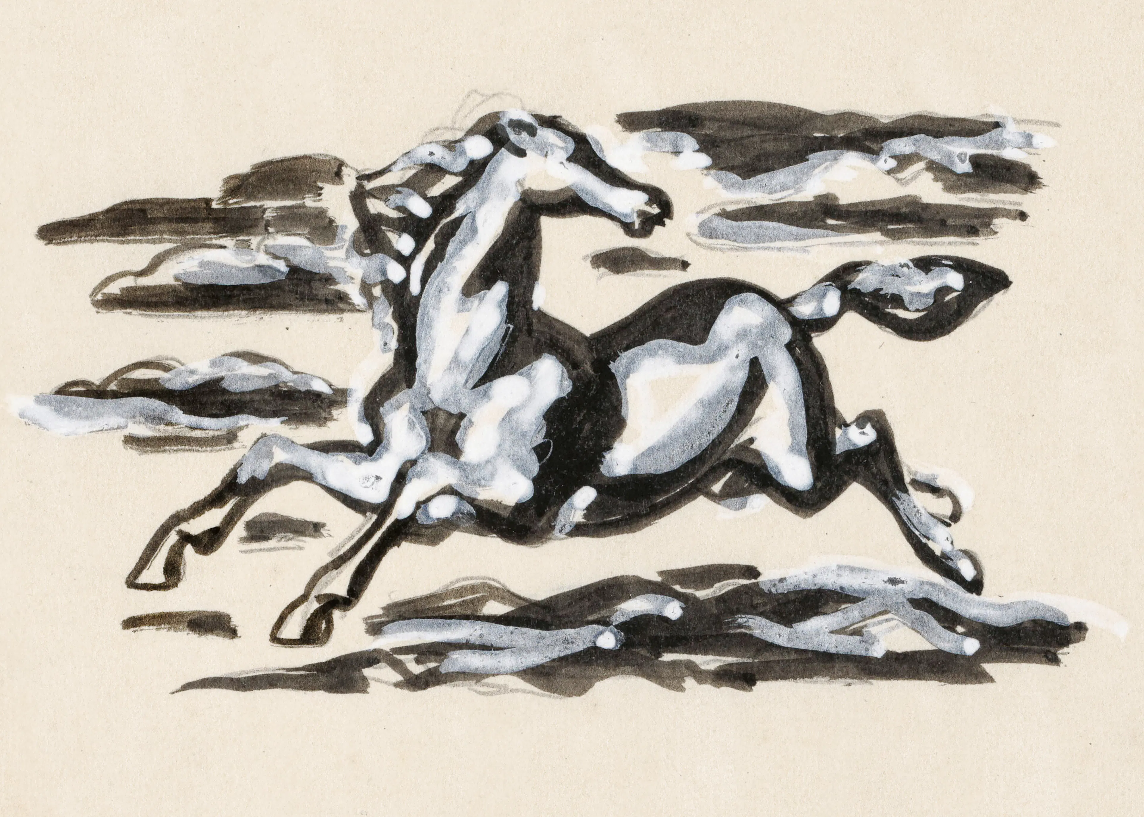 Leo Gestel - Galopperend Paard No2 Plakat 0