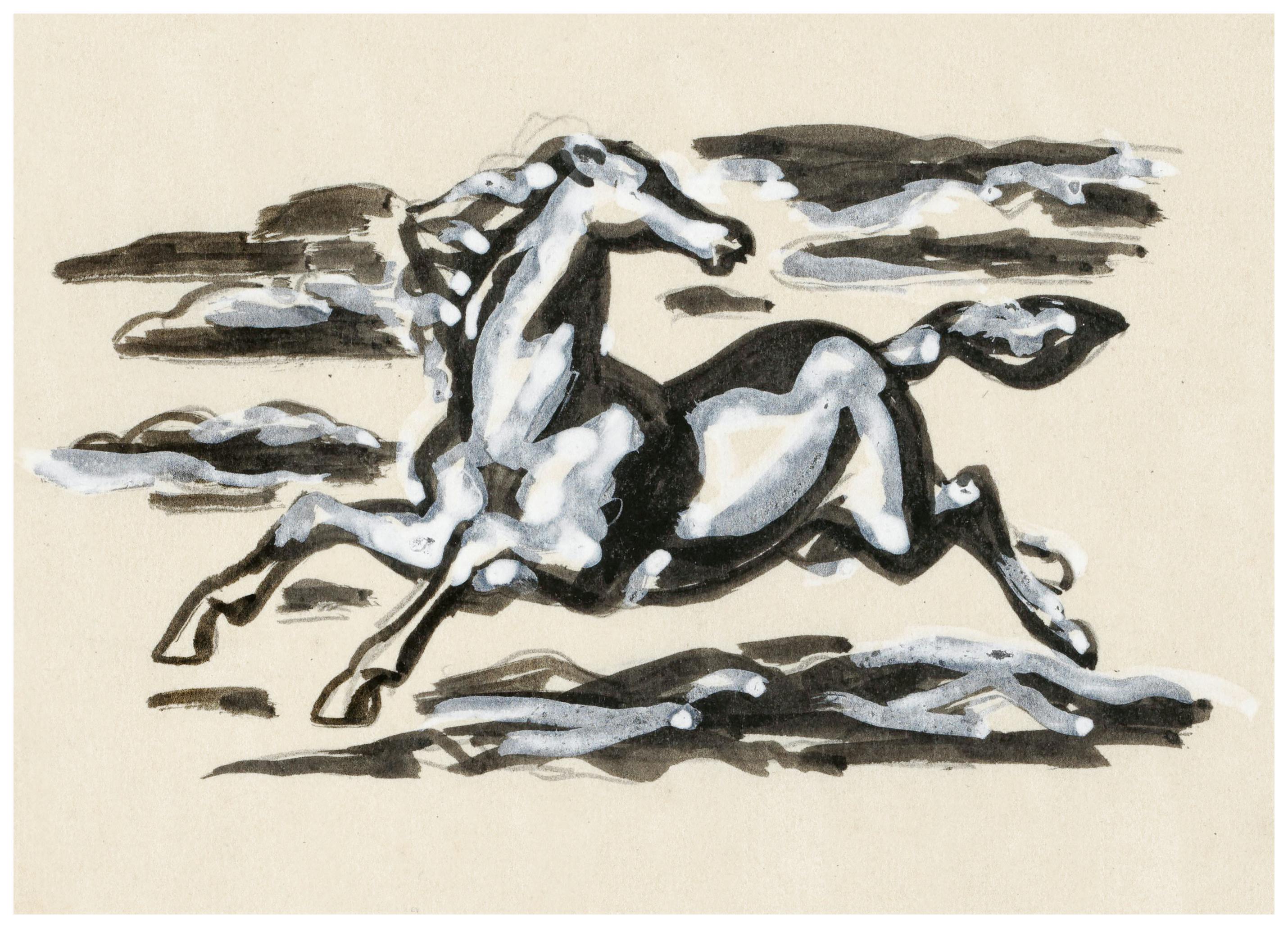 Leo Gestel - Galopperend Paard No2 Poster (50x70 cm) - Poster Store