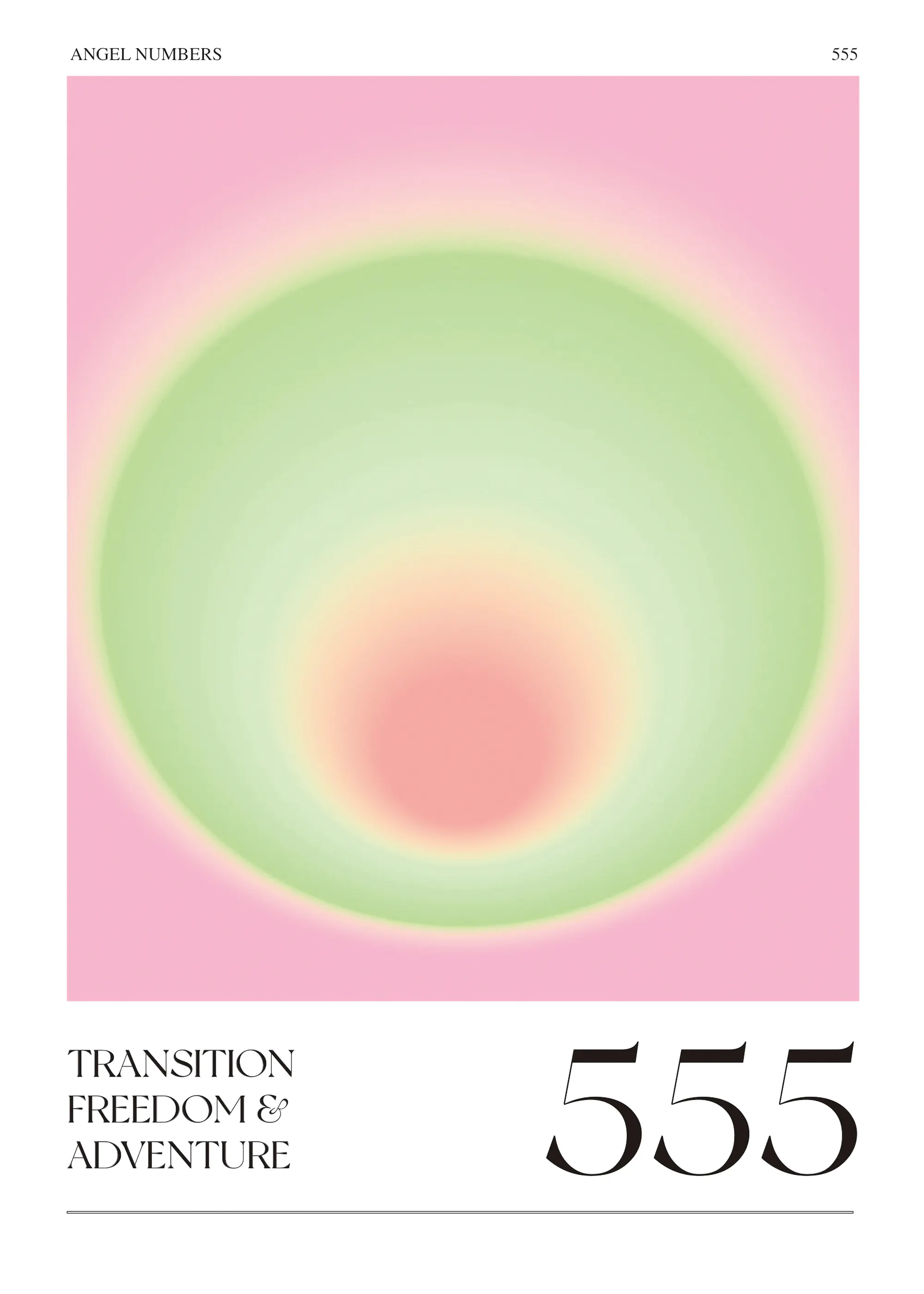 Valeria Castillo - Pink Green Aura Gradient Poster 0