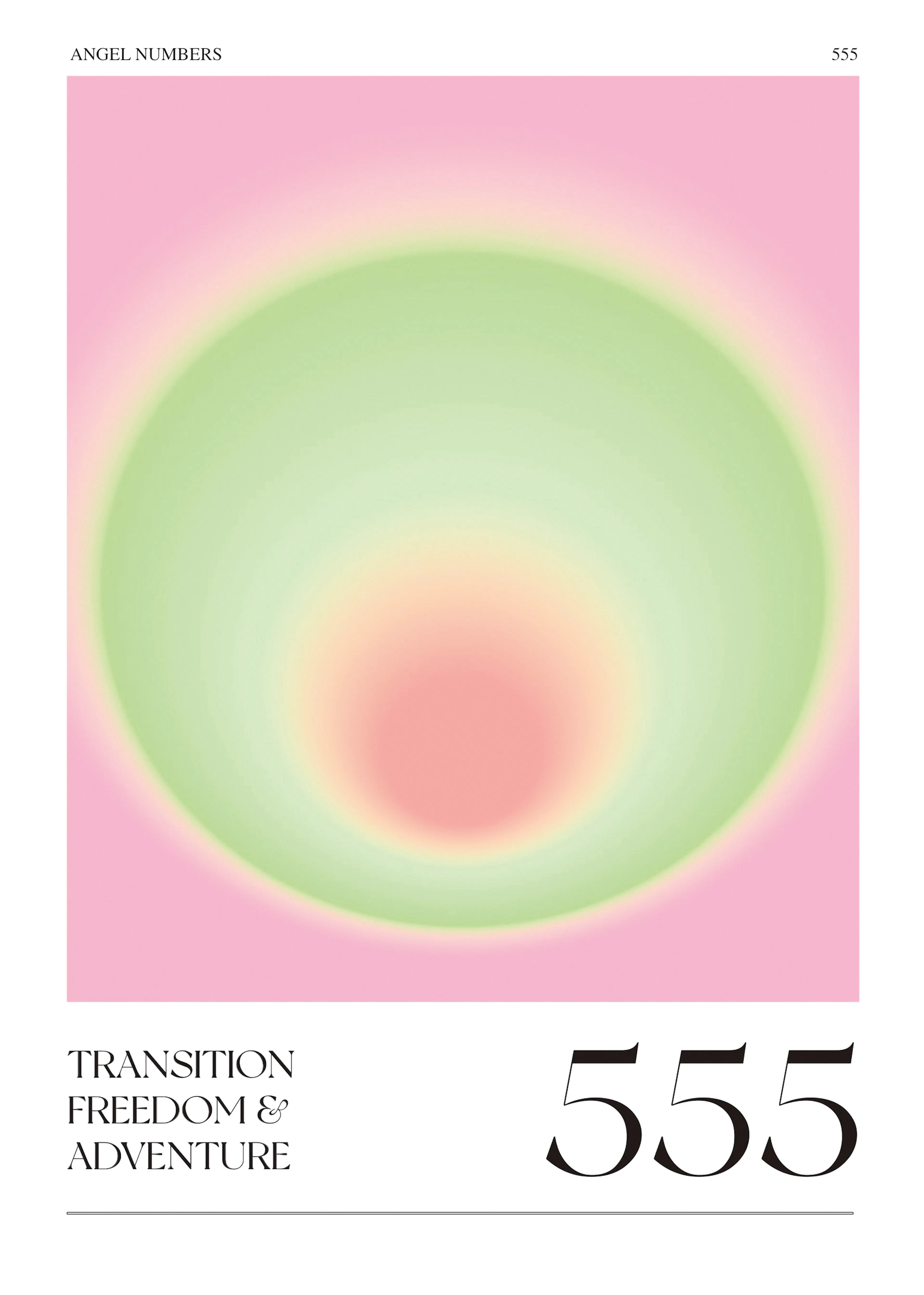 Valeria Castillo - Pink Green Aura Gradient Poster 0