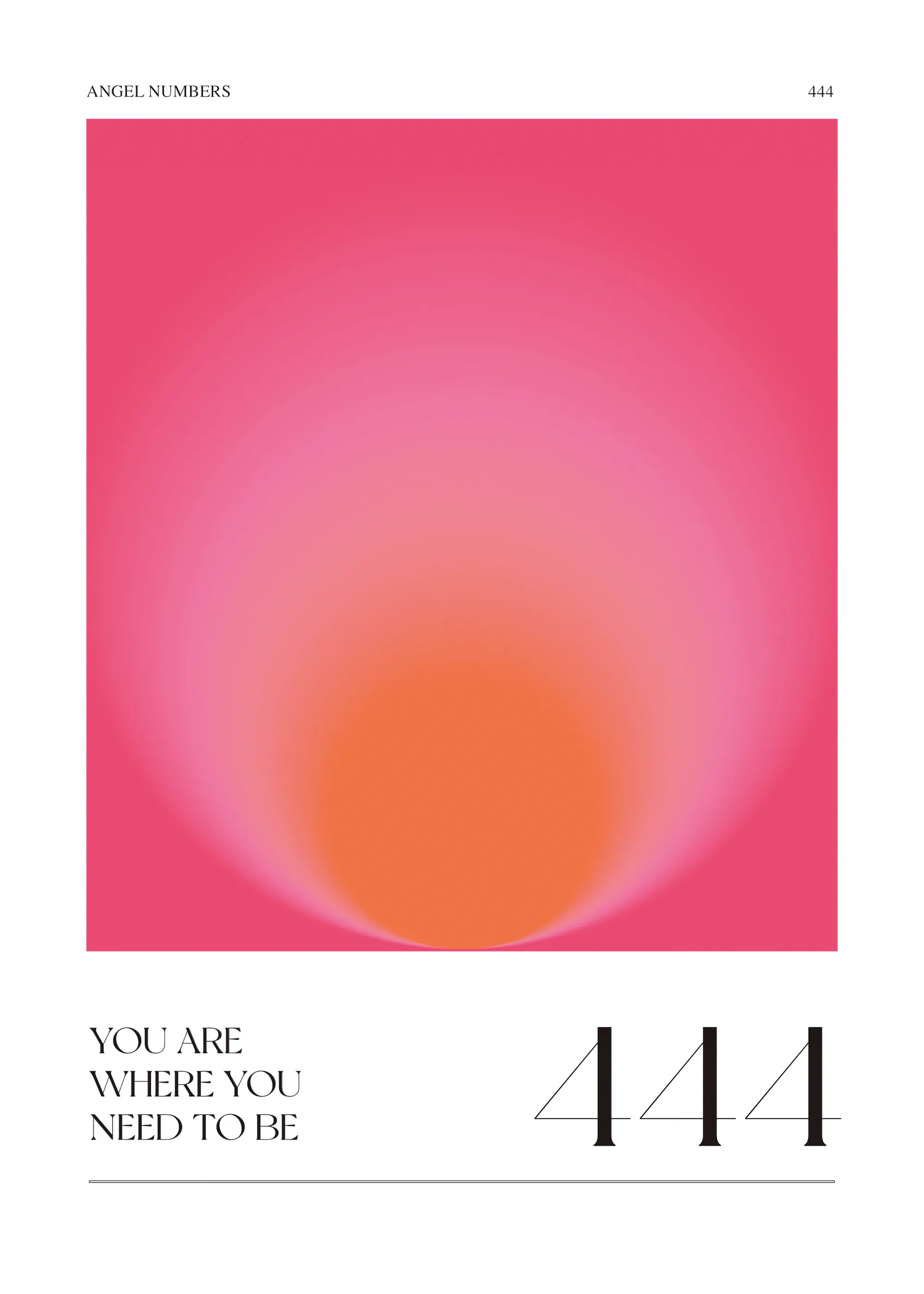 Valeria Castillo - Angel Number 444 Glow Poster 0