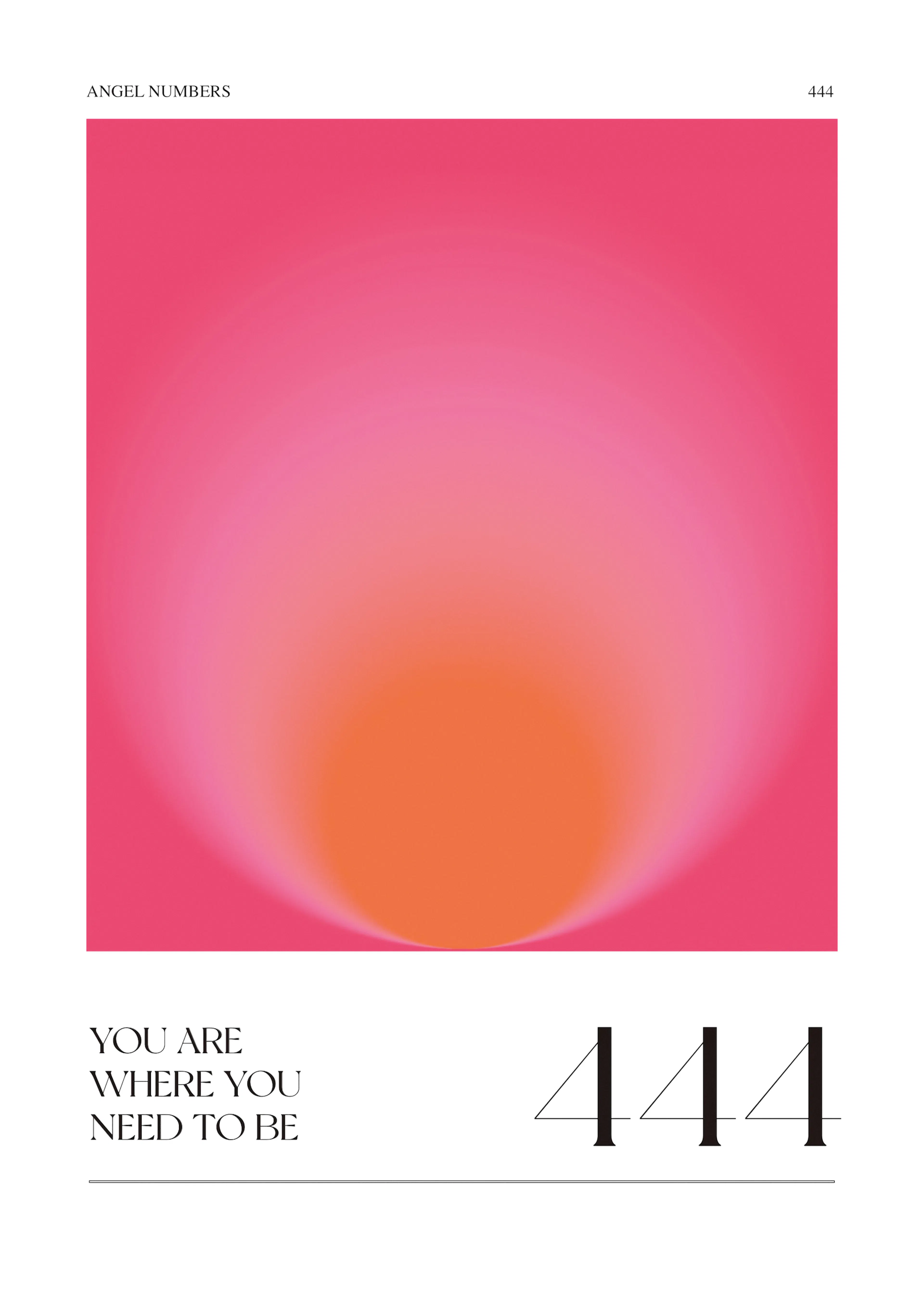 Valeria Castillo - Angel Number 444 Glow Poster 0