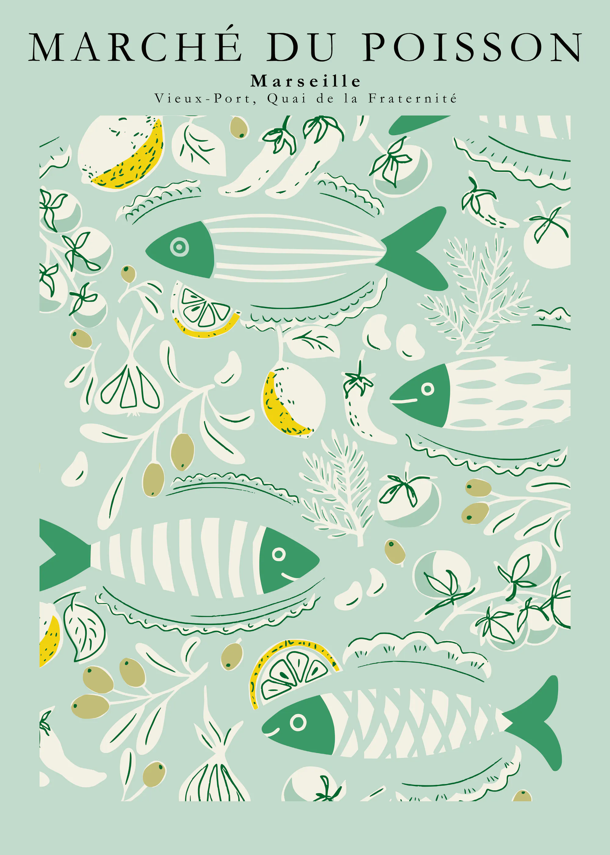 Annick - French Fish Market Plakat 0
