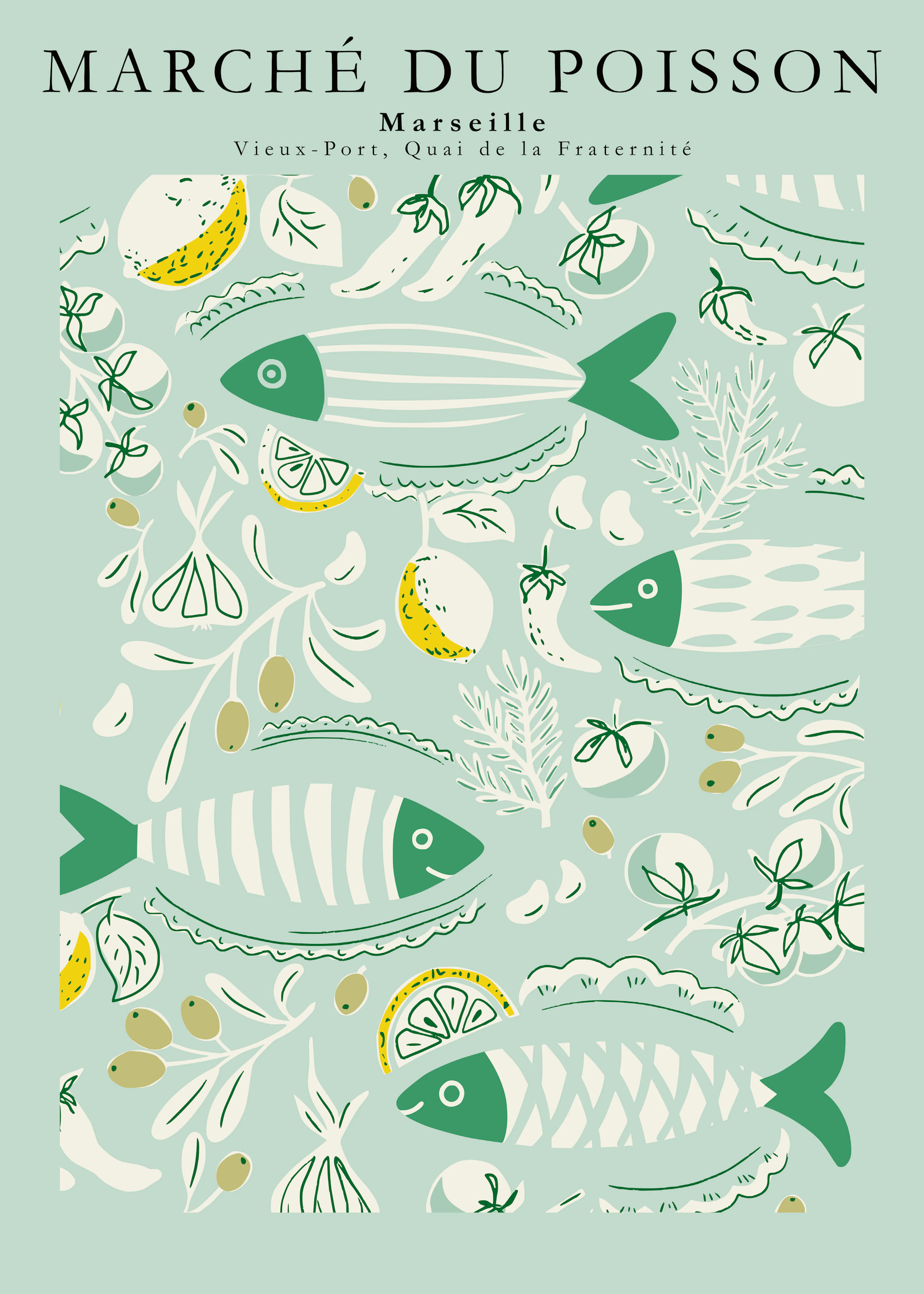 Annick - French Fish Market Plakat 0