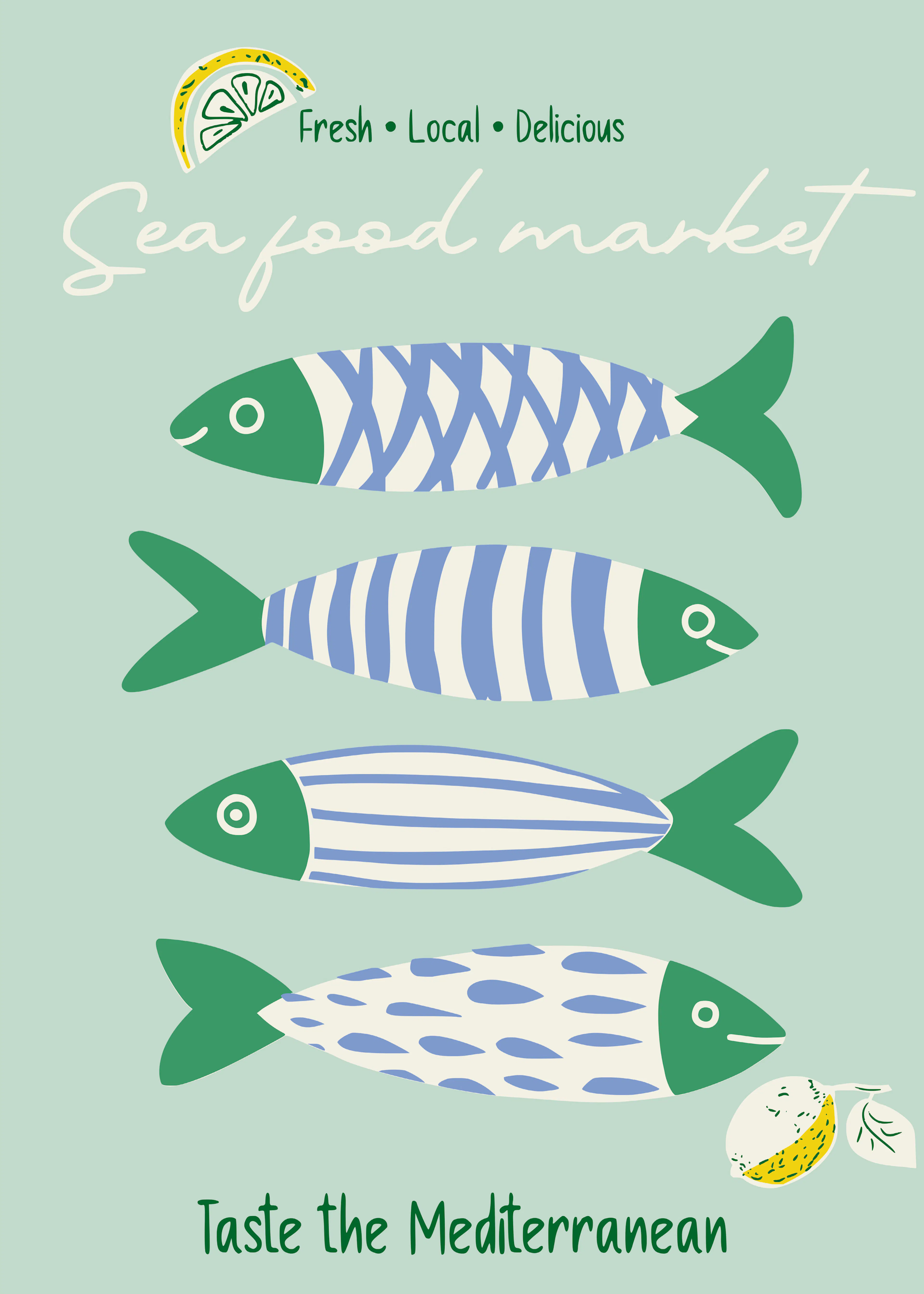 Annick - Mediterranean Seafood Market Plakat 0