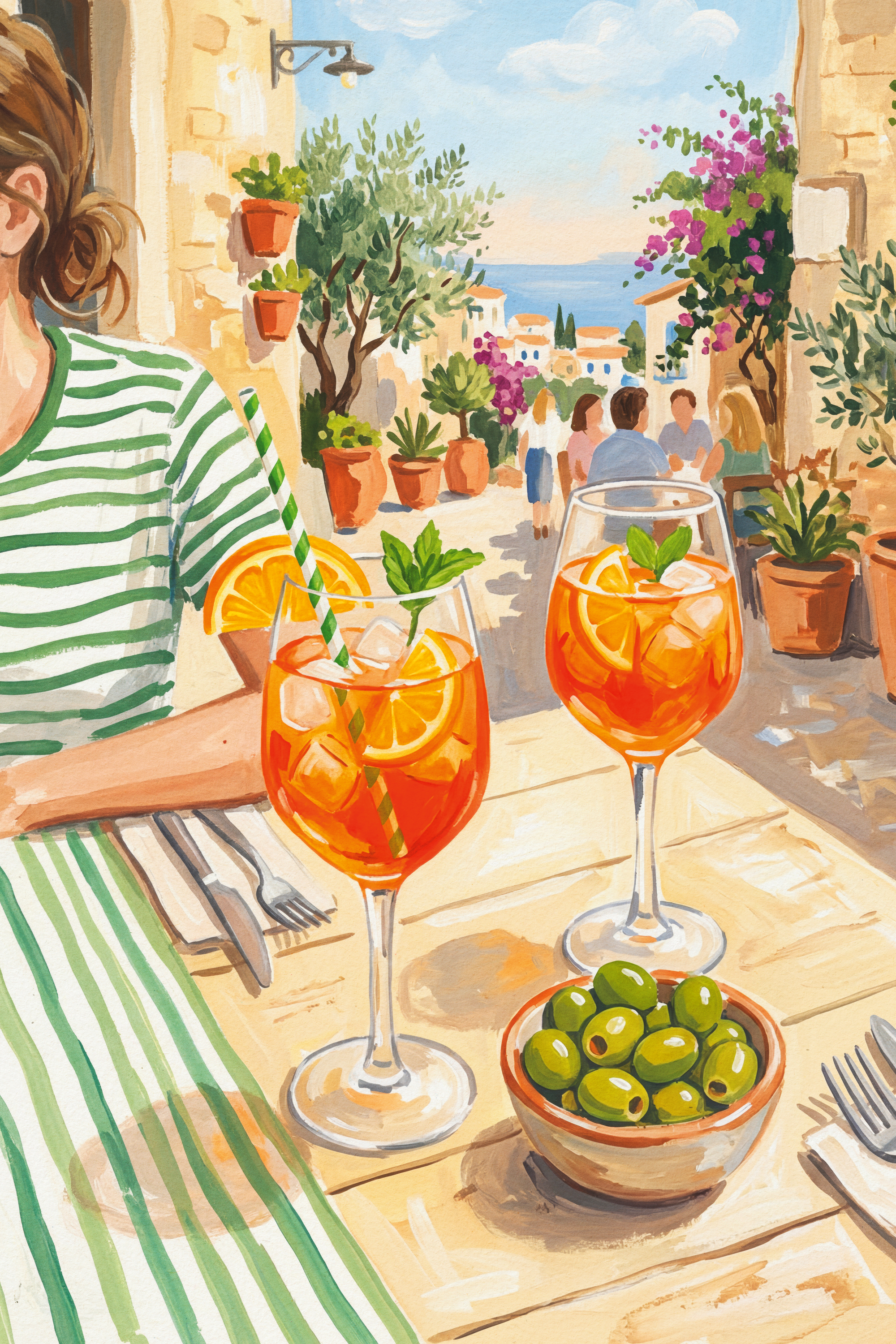 Andreas Magnusson - Al Fresco Aperol Spritz Print