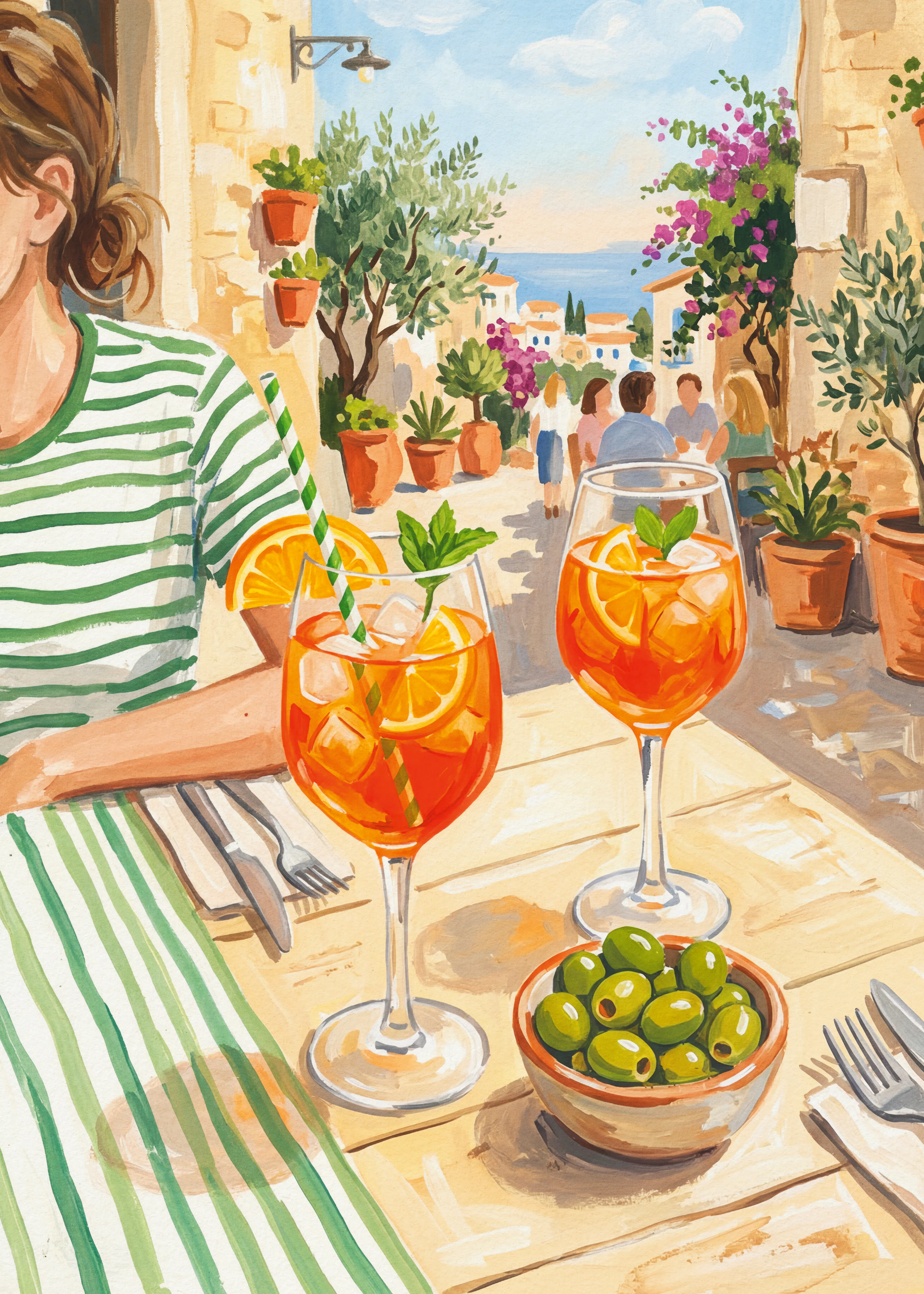 Andreas Magnusson - Al Fresco Aperol Spritz Print 0