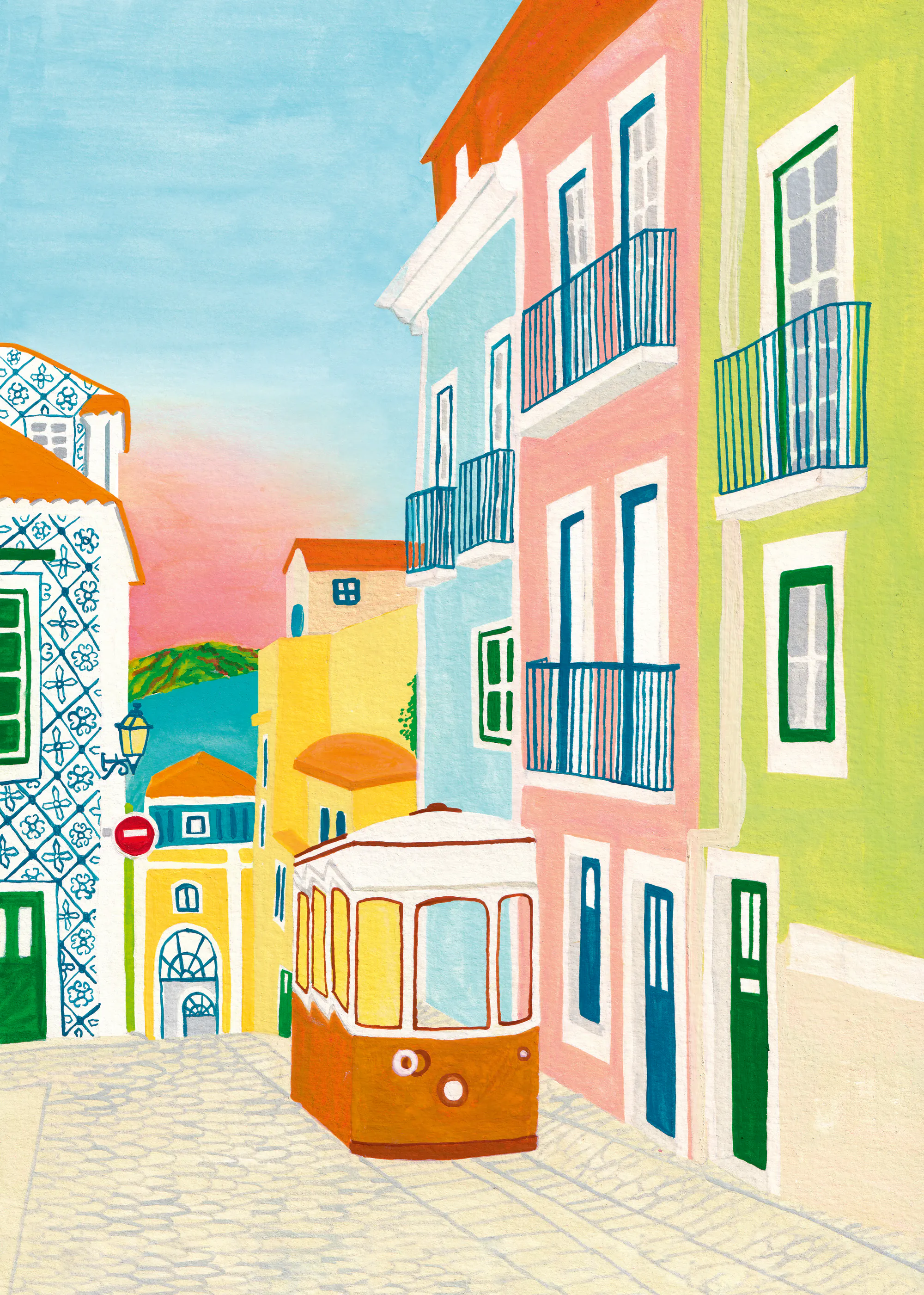 Zarish Chaudhry - Lisbon Tram Street Poster 0