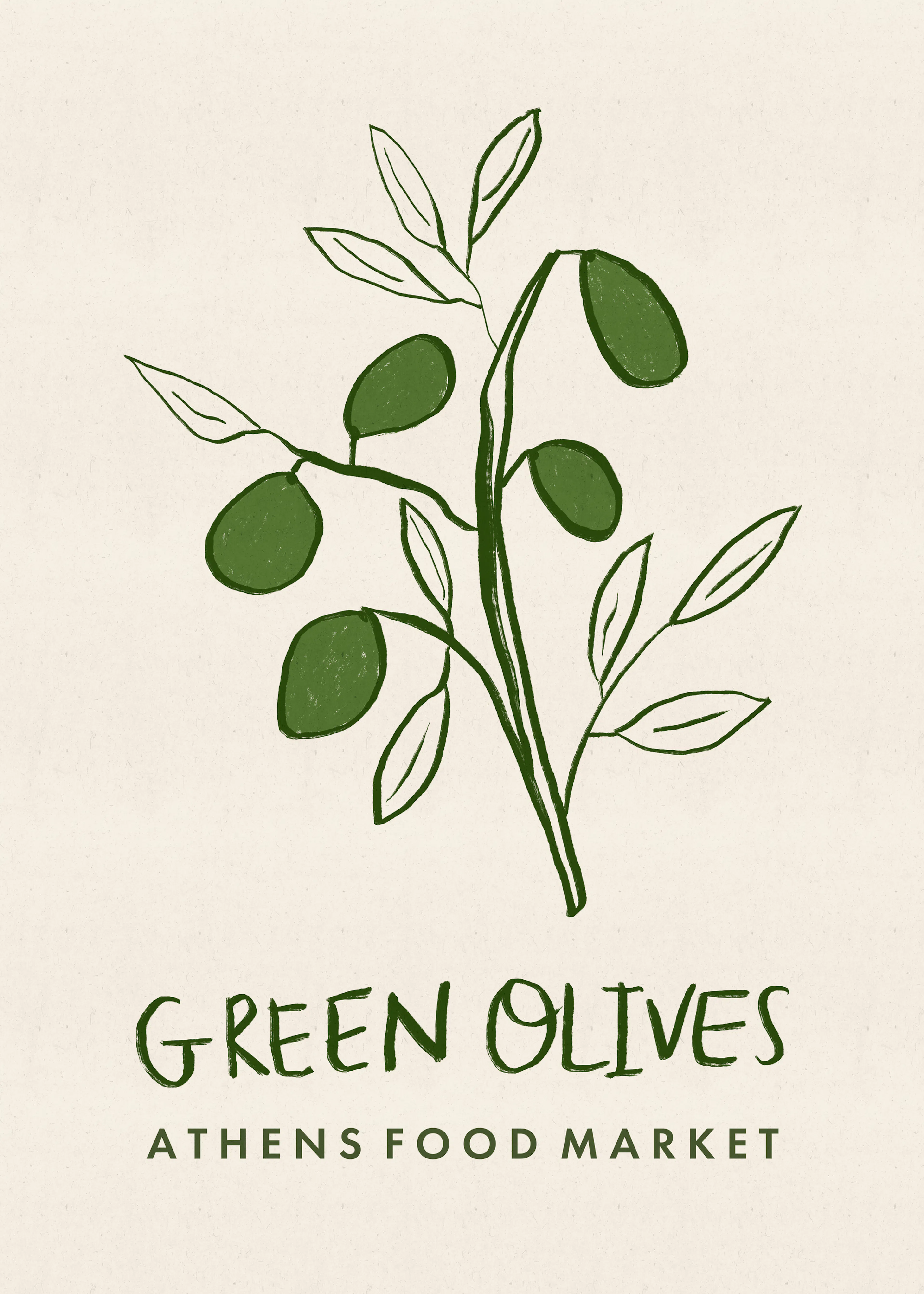 Dirkie Nell - Mediterranean Green Olives Poster 0