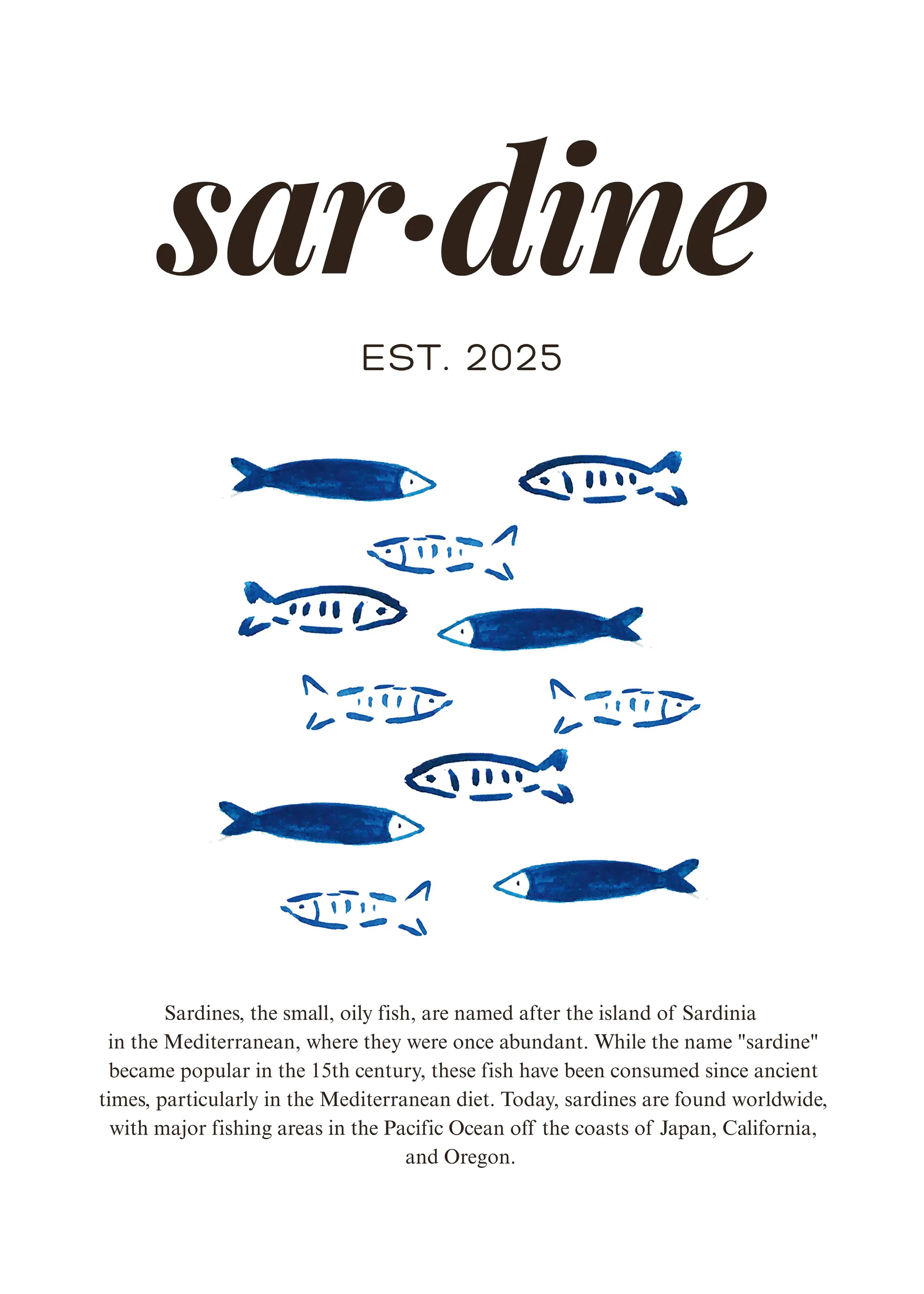 Elizabeth C - Sardine Sketches Plakat 0