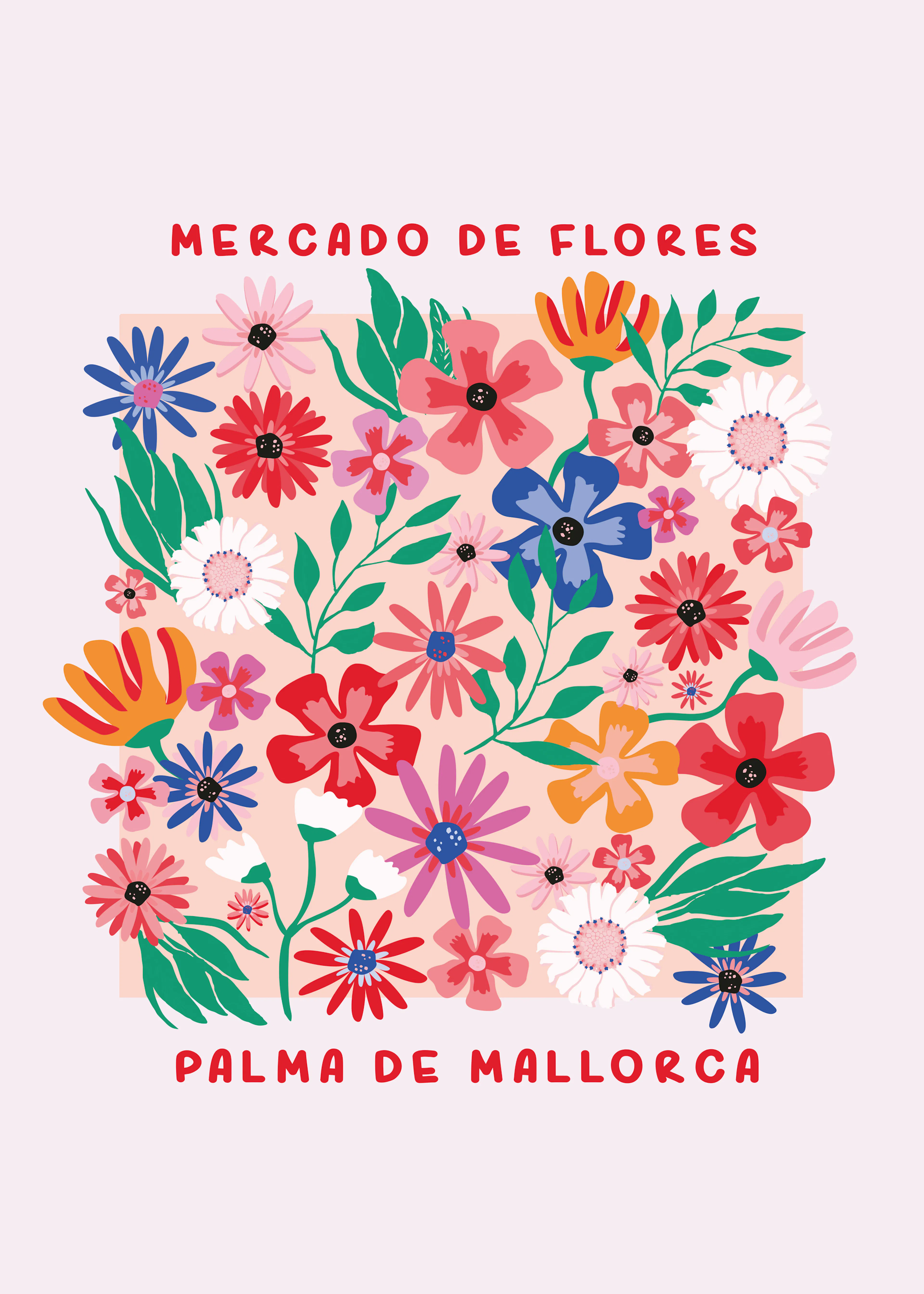 Karen Menzenbach - Palma Bloemenmarkt Poster 0